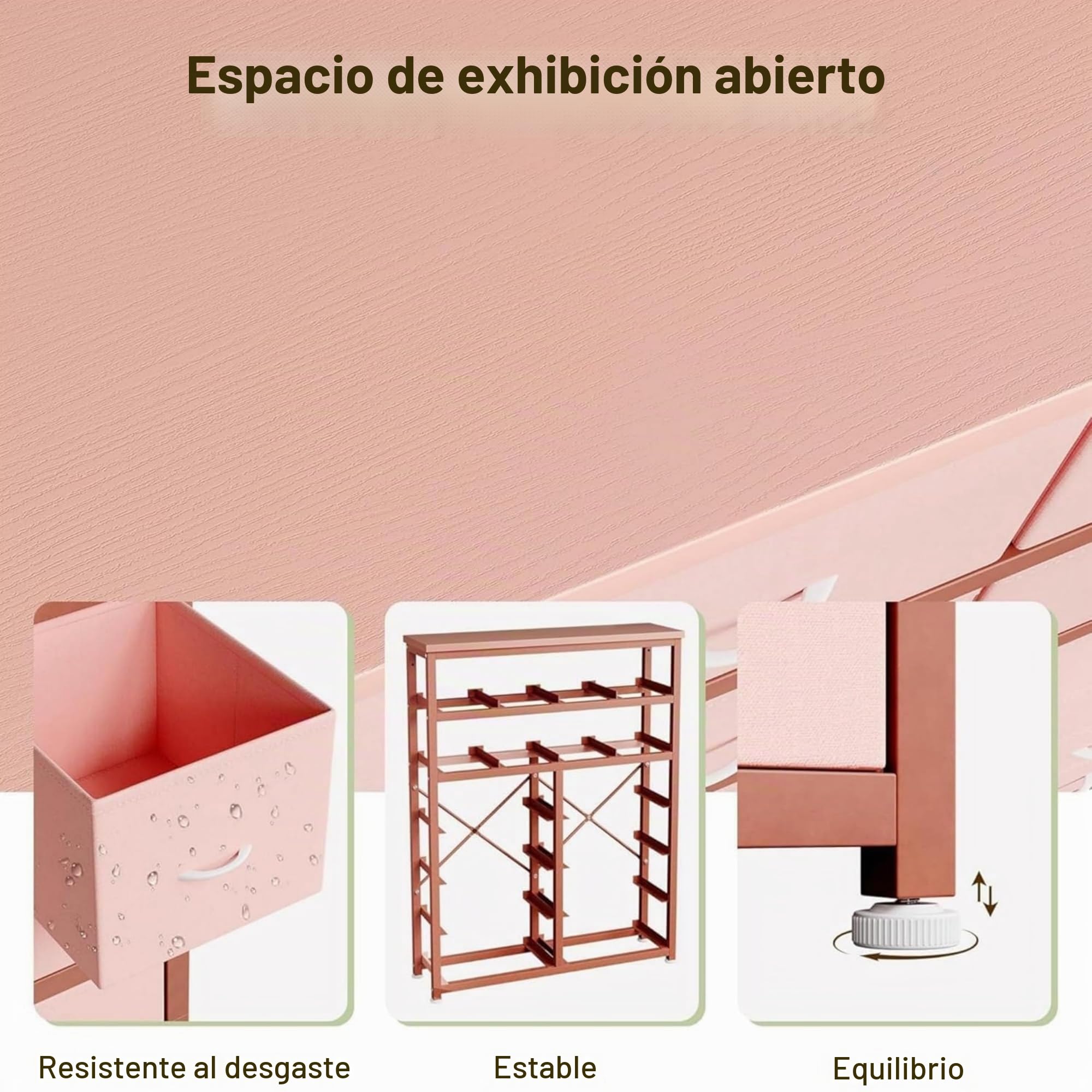 Cómoda alta rosa para dormitorio adulto, 16 cajones de tela con almacenamiento espacioso para ropa y accesorios, armario de almacenamiento vertical para dormitorio pequeño (rosa)