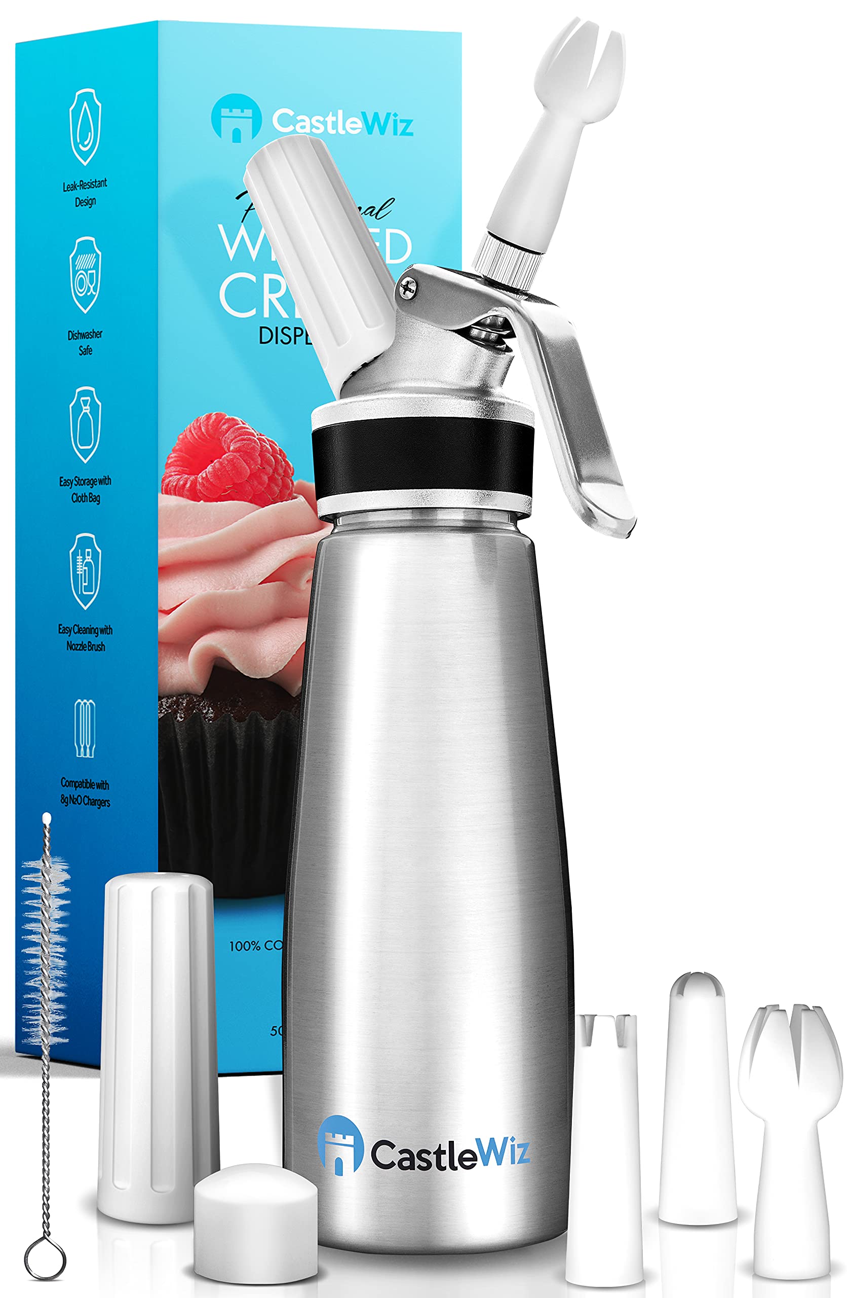 Buy Whipped Cream Dispenser Ultra Durable LeakFree Grade 6 Aluminum