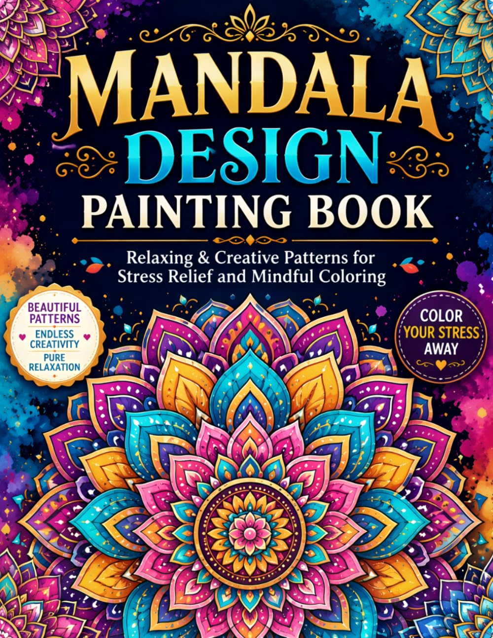 Stress Relief Mandala Coloring Book