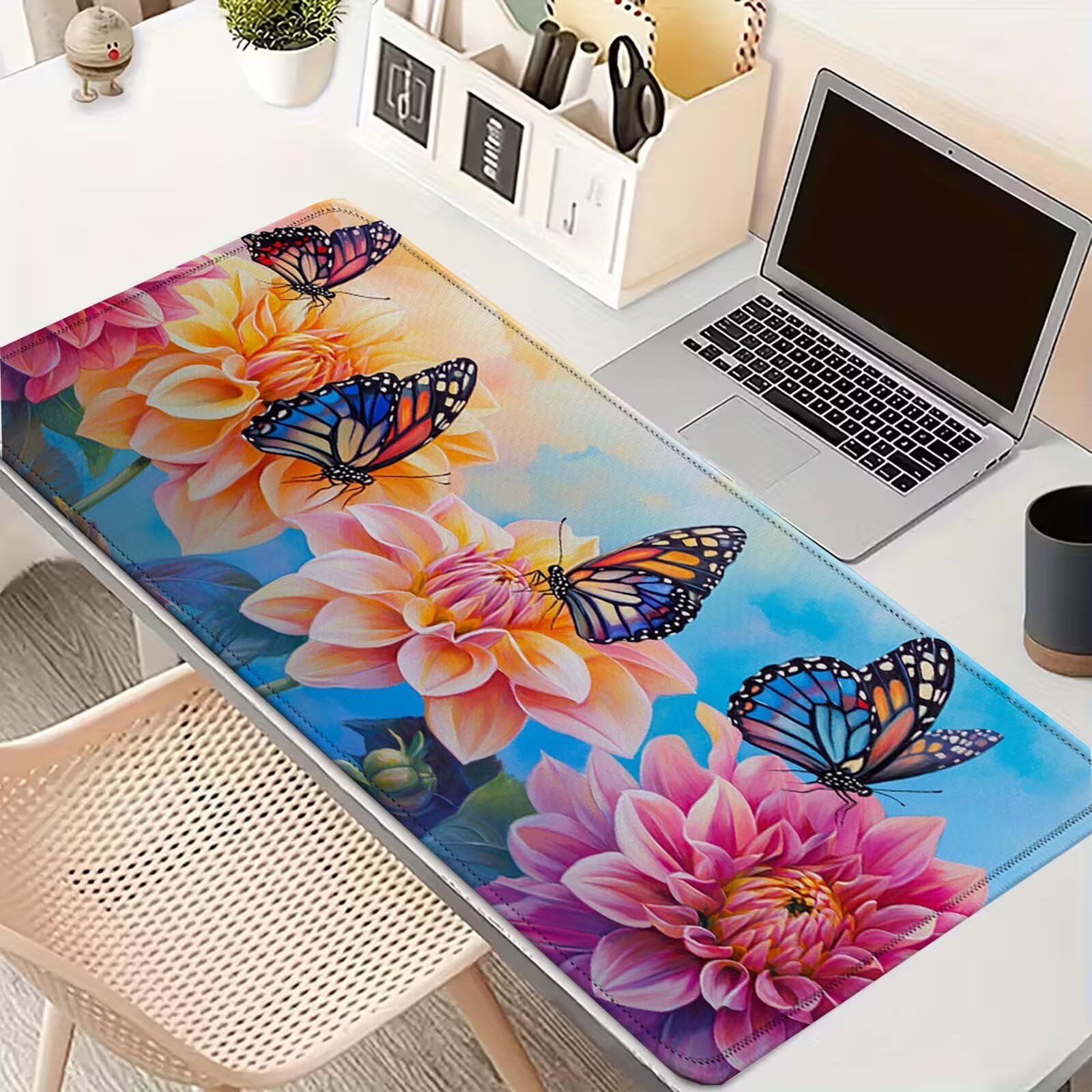 Tappetino Mouse 900x450mm | Superficie Ultra-Liscia | Fiori 0-z348