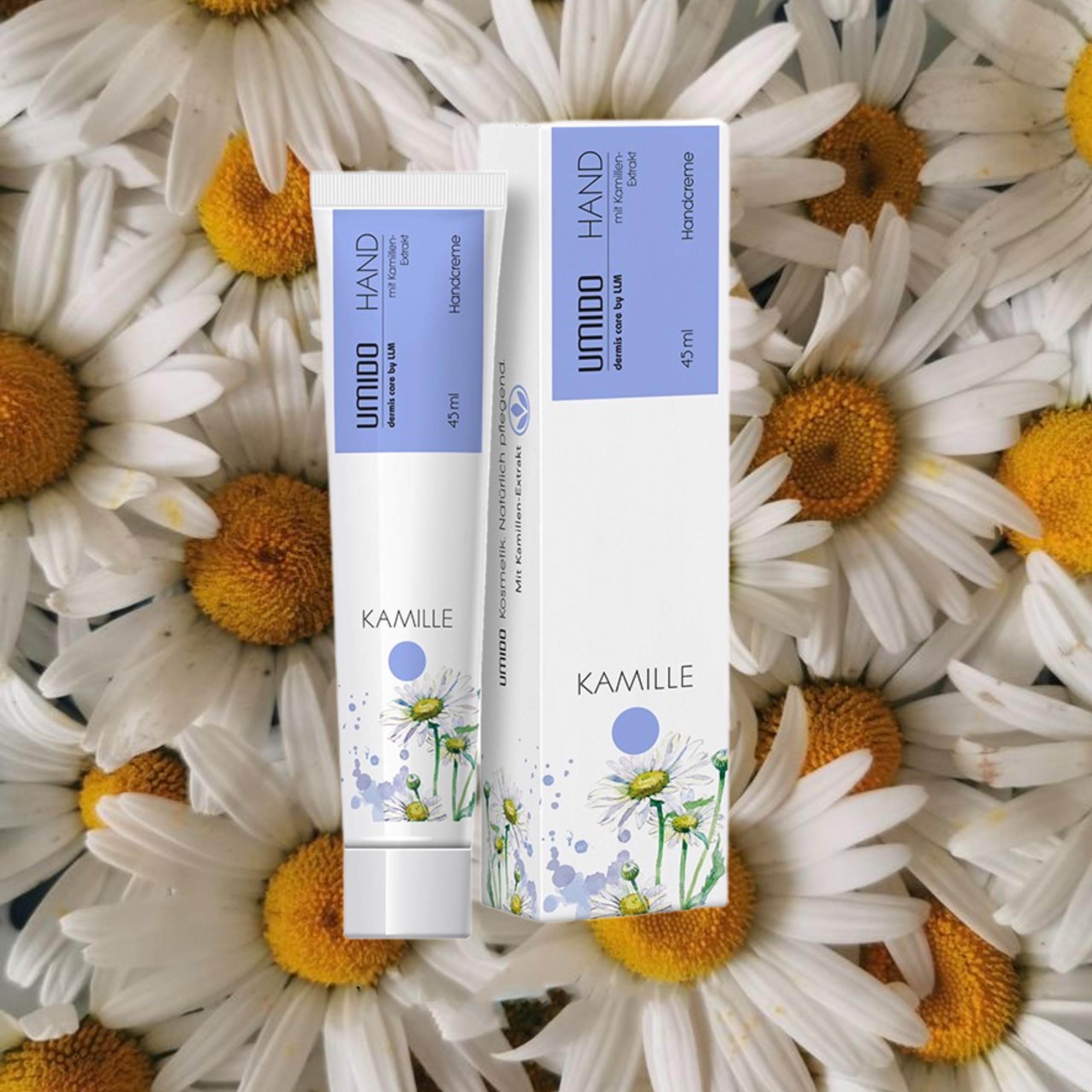 72x UMIDO Hand-Lotion 45 ml Kamillen-Extrakt | Handcreme | Pflegecreme | Lotion | Hautpflege