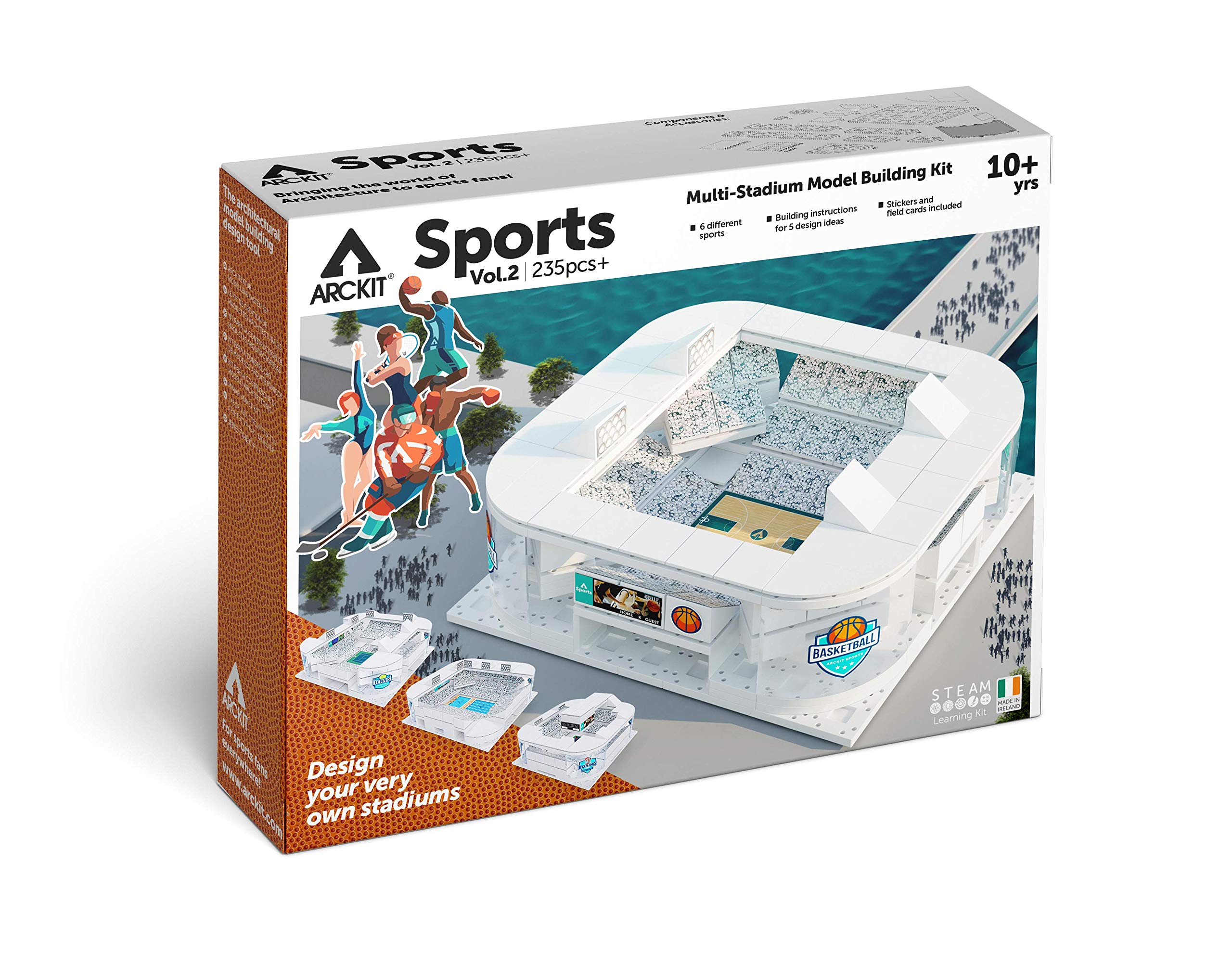 Arckit Stadium Volume 2 Scale Model Building Blocks Kit, STEM Educational Toy, Architecture for Kids, Unique Gift for Adults & Kids