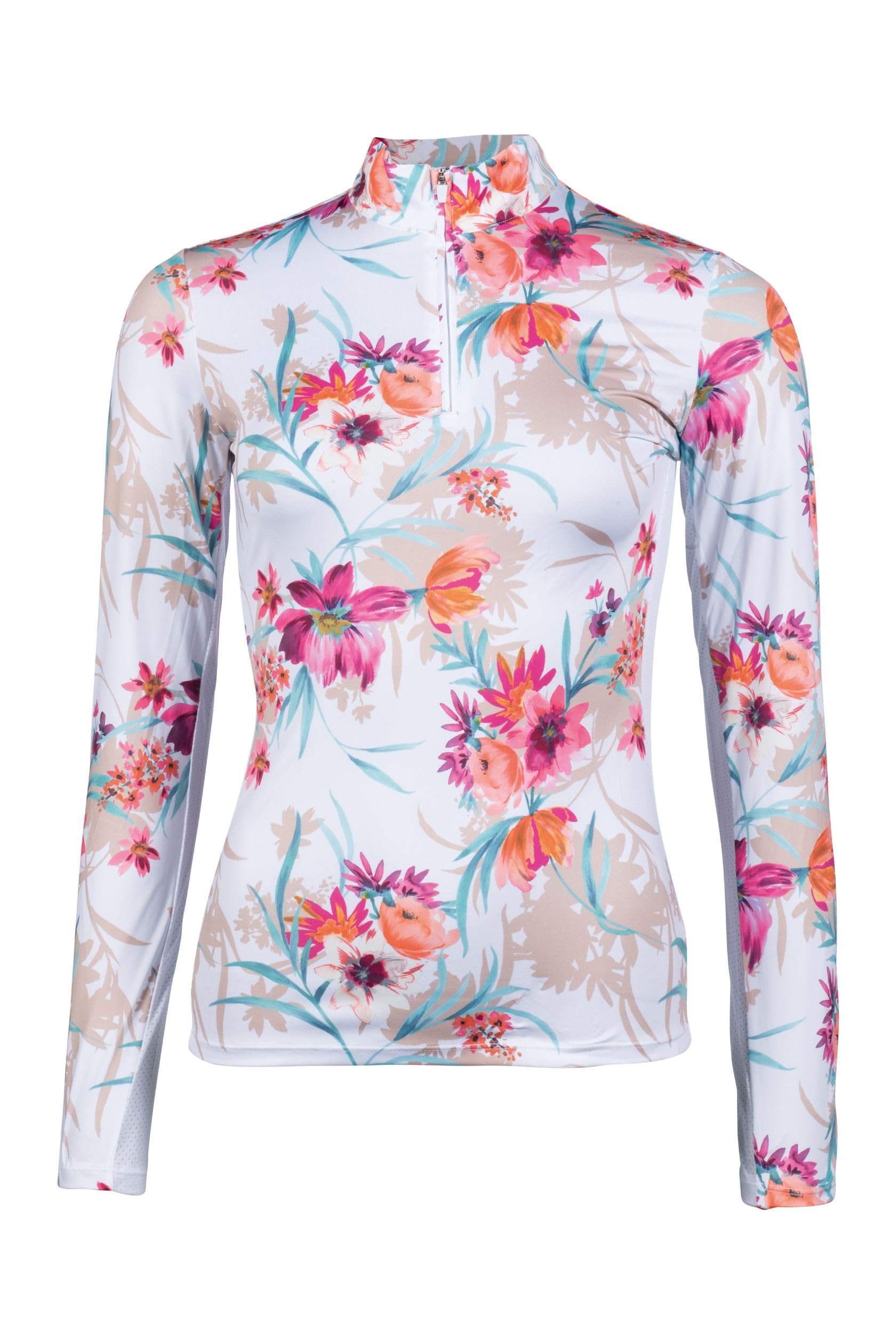 Hkm Flower T-Shirt, White/Pink, M