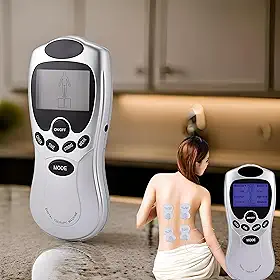 Aparelho TENS Eletrochoque Para Fisioterapia, Massagem Muscular, Acupuntura, 4 Eletrodos, Portátil, Bivolt, Marca Health Herold