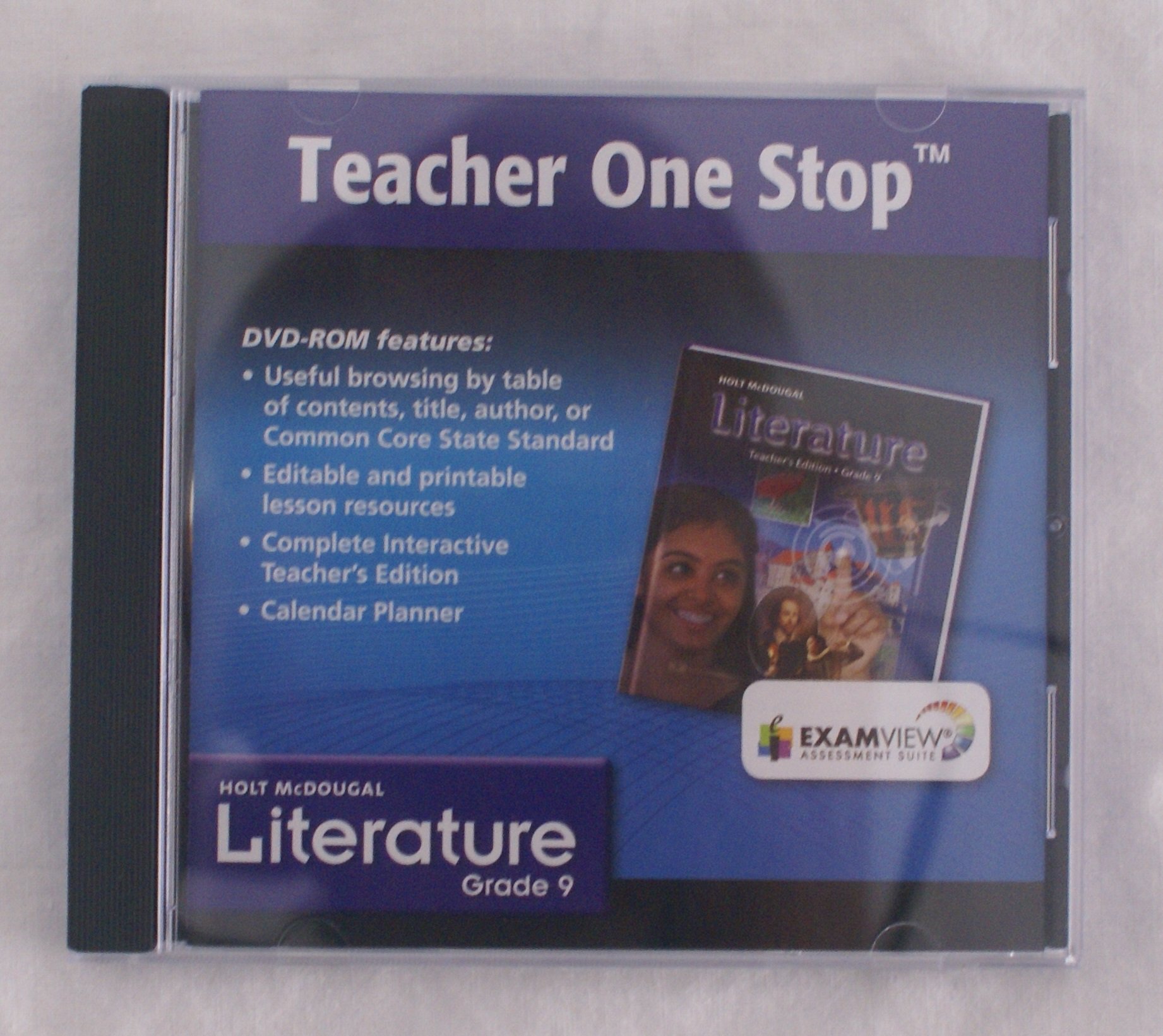 Teacher One Stop, Hold McDougal Literature, Grade 9, Examview Assessment Suite DVD-ROM