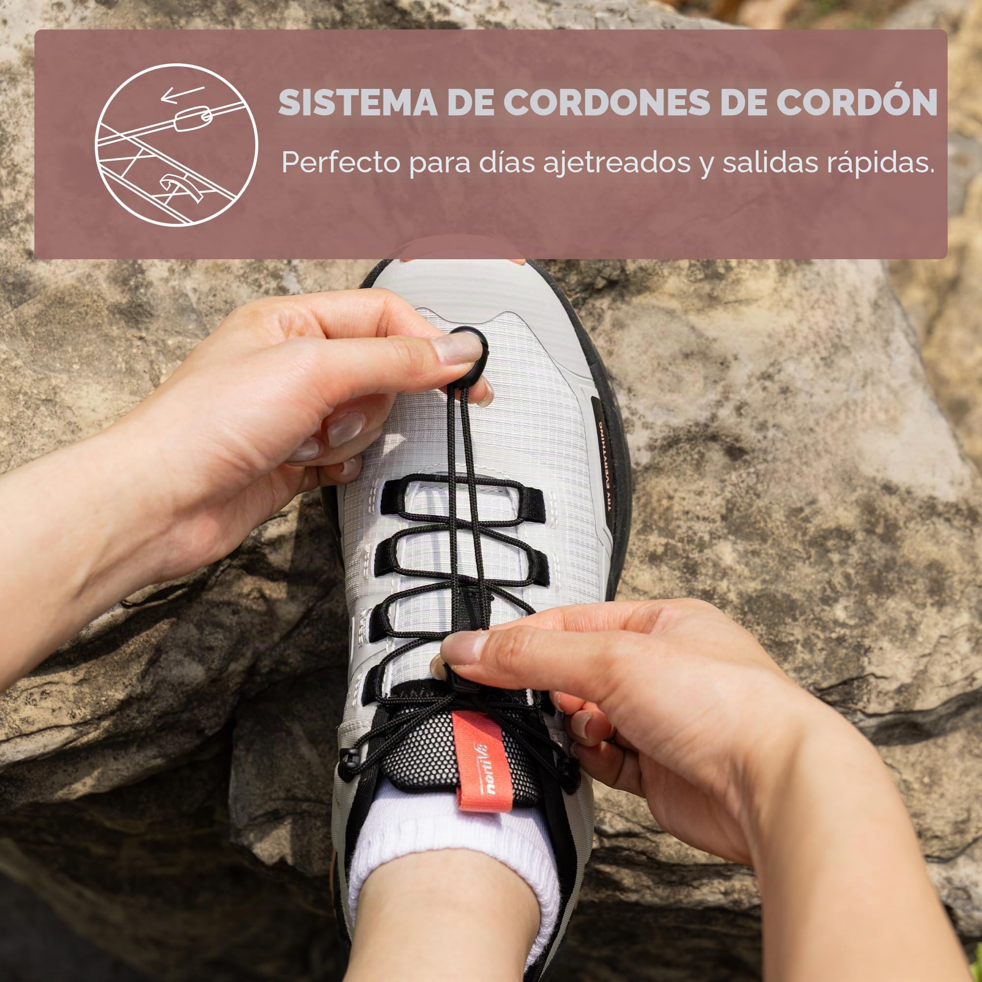 NORTIV 8 Zapatos de Senderismo Botas de Montaña Mujer Zapatillas Trekking Caza Antideslizante Ligeros al Aire Libre Transpirables Ligero
