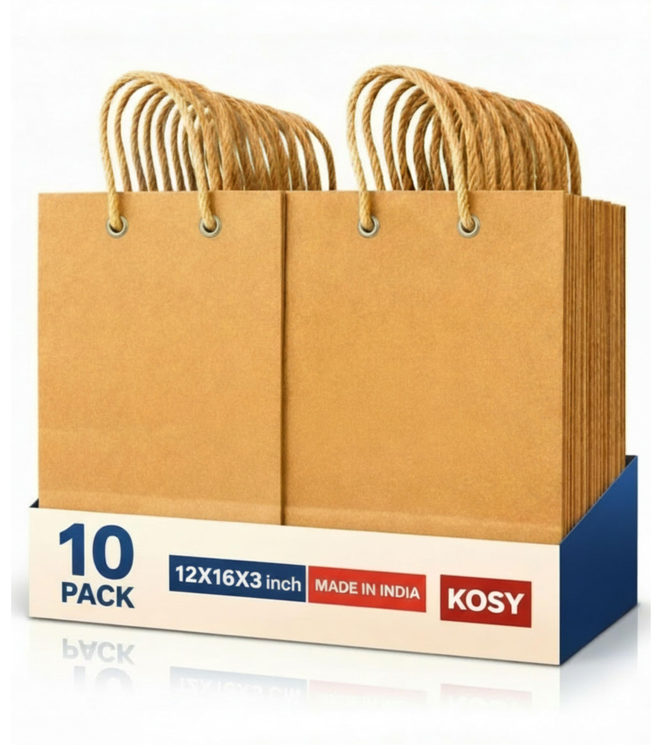 Large Brown Paper Bags - Pack of 50 -15 Large Brown Paper Bags - Pack of 50 -15