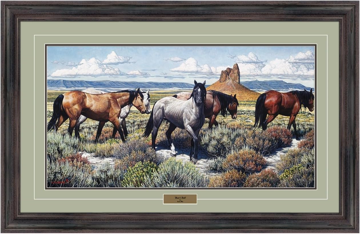 Reflective Art 80514ET 27x42 Boar's TUSK, Dark Walnut Frame 27x42 Boar's TUSK