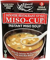 Vista 1 de Edward & Sons - Sopa instantánea estilo restaurante japonés en taza de miso orgánico, 2.9 onzas