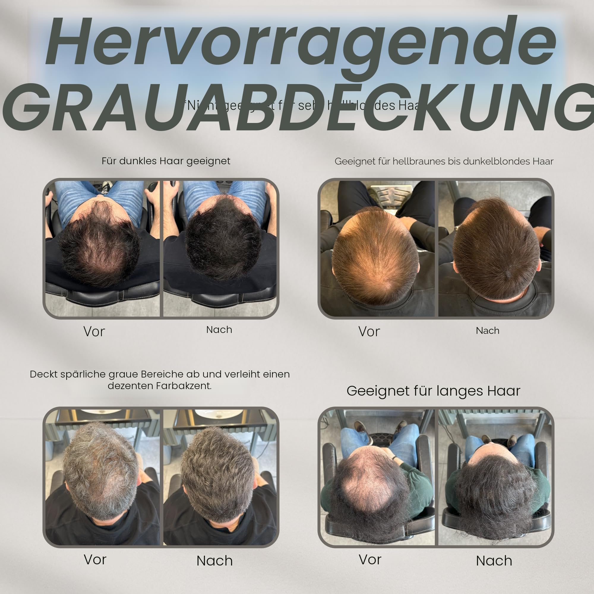 BATCI Hair Concealer Cream - Sofortige Abdeckung von kahlen Stellen & Ansatz-Ausbesserung - Wasserdichter, natürlich aussehender Kopfhaut-Concealer für dünner werdendes Haar - langanhaltend