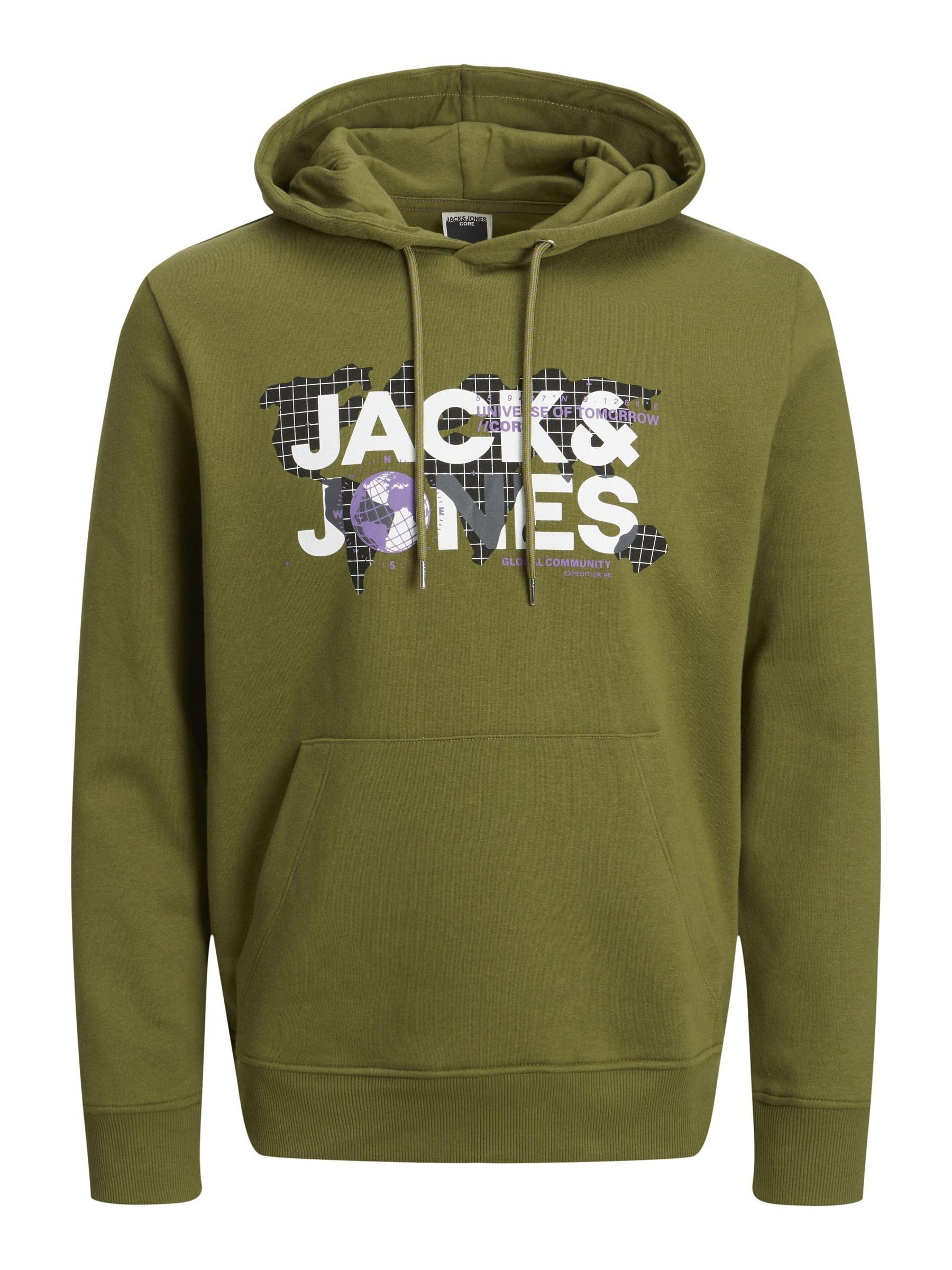 JACK & JONES JCODUST SWEAT HOOD SN Sweatshirt Erkek
