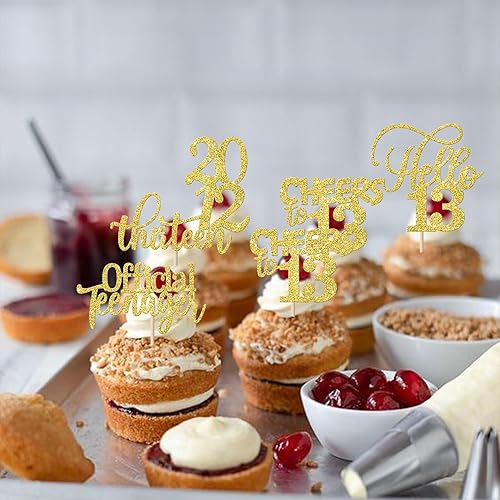 Miniatura 314 de Rsstarxi Paquete de 30 adornos para cupcakes de 15 cumpleaños con purpurina Mis Membrillo 15 desde 2010 Feliz 15º Cupcake Toppers Quince Cheers to