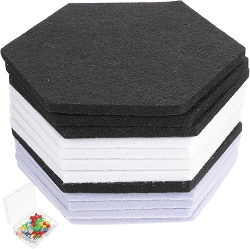 Garneck Kit de insonorización 12pcs paneles acústicos hexagonales para la oficina en casa Ktv escuela