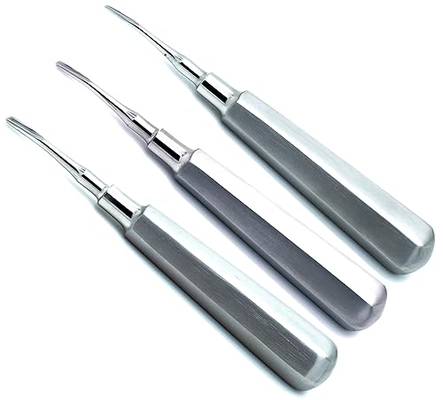Ascensor Dental Quirúrgico Raíz Instrumentos Curved Tip 2mm 3mm 4mm 3unidades
