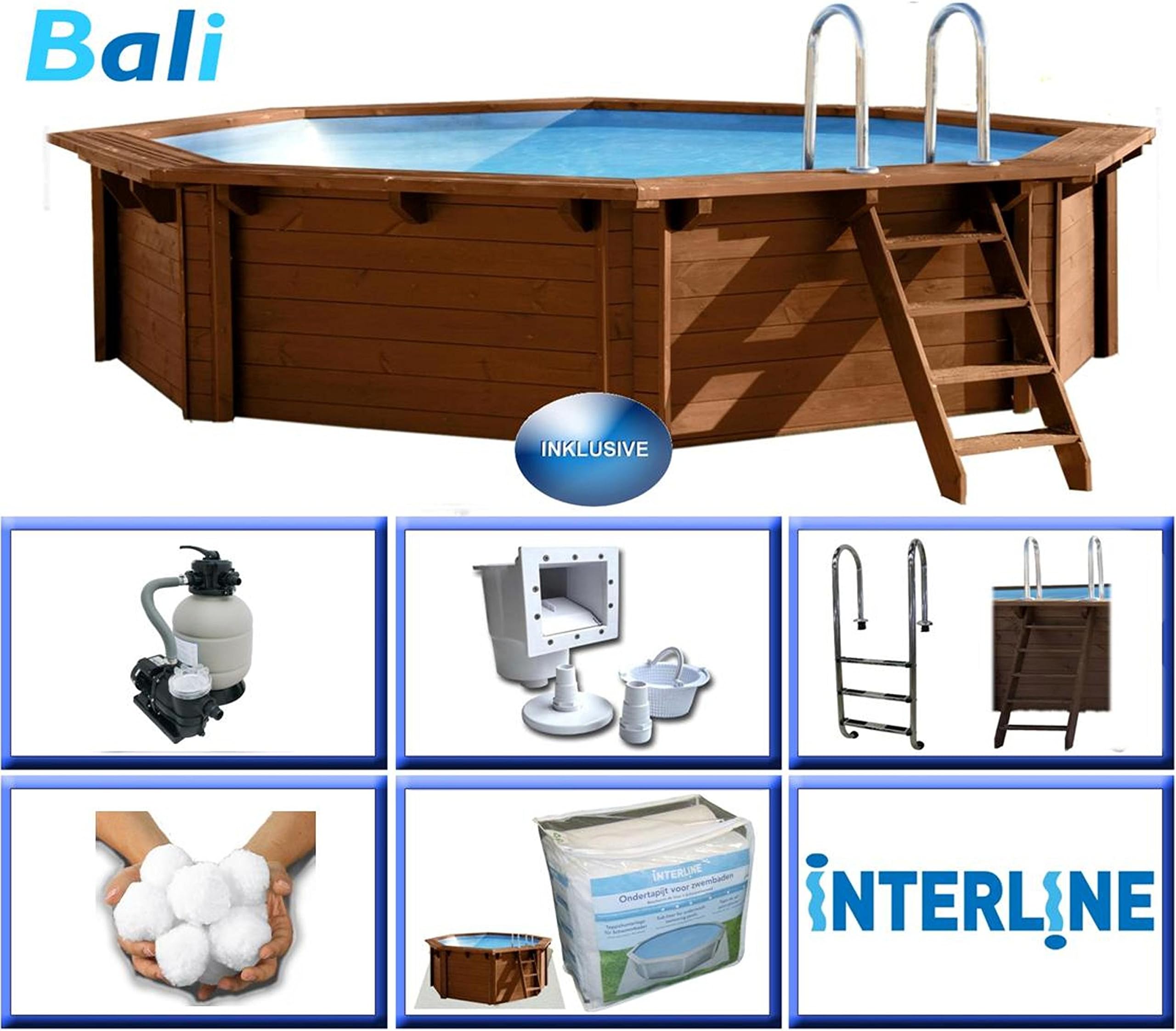 Interline 50700205 355 x 116 cm Round Bali Swimming Pool