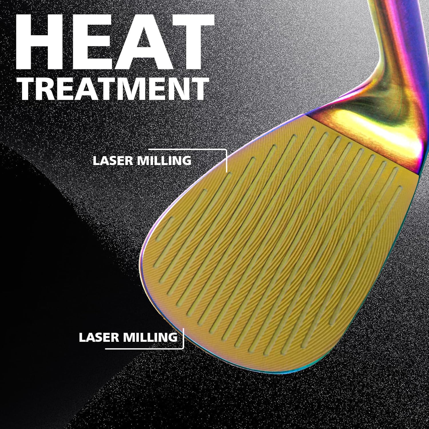 Rainbow Golf Wedge Set or Individual Golf Wedges 50/54/58 Forged Golf Gap Wedge Sand Wedge Lob Wedge Golf Clubs Gefrästes Gesicht für High Spin