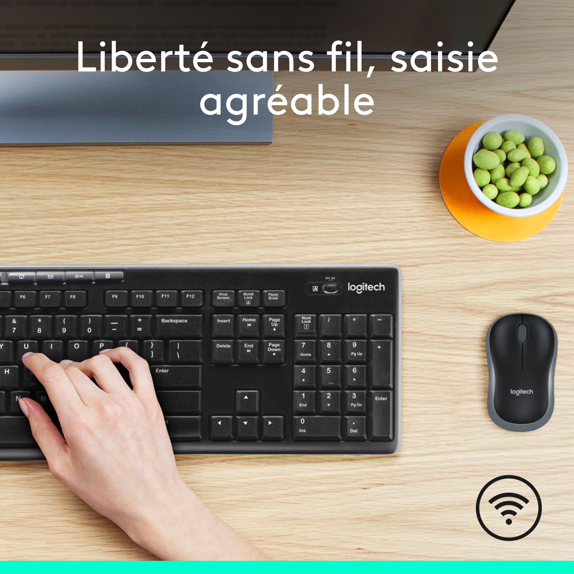 Logitech MK270 clavier et souris sans fil COMBO - CH ‎QWERTZ