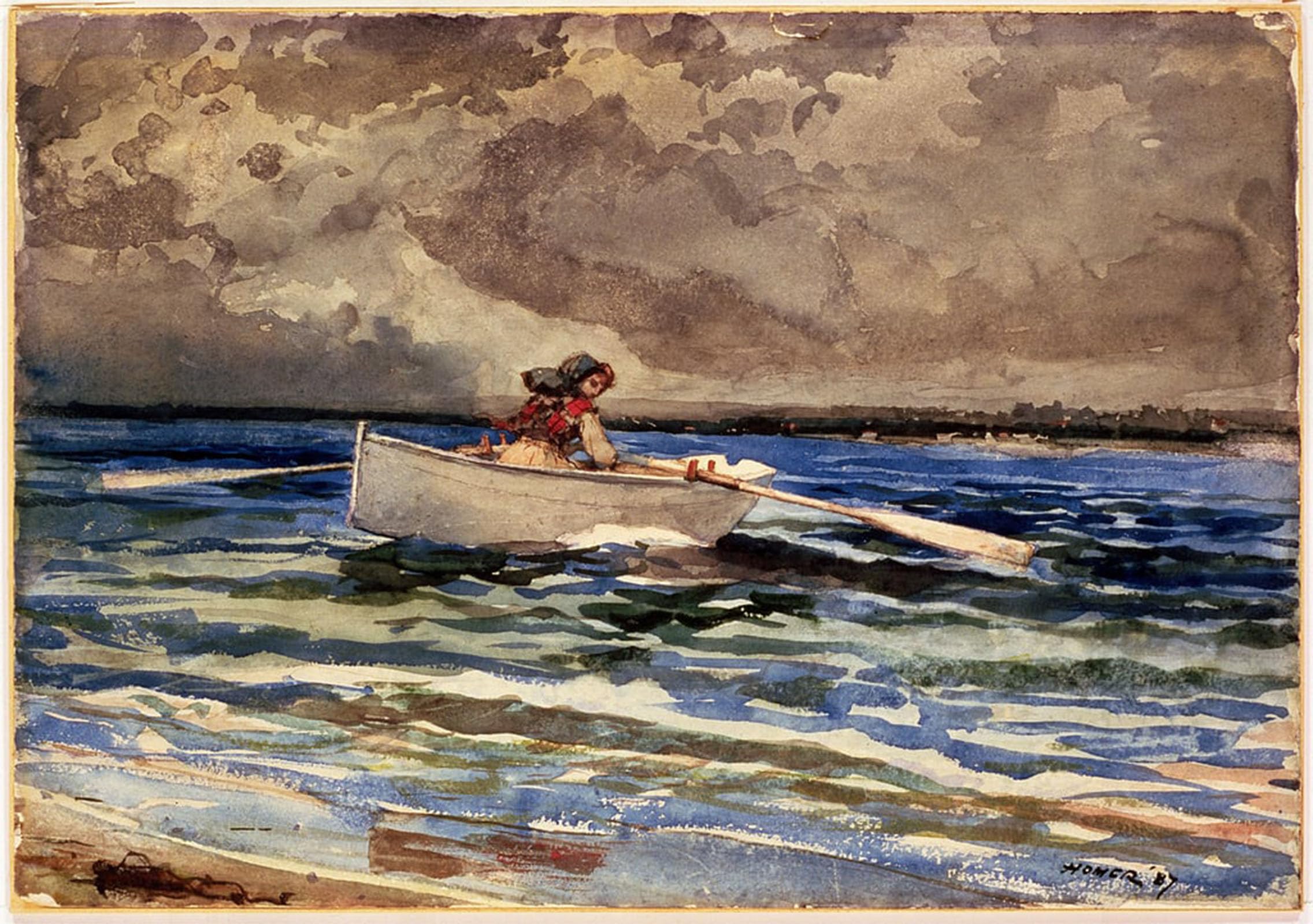 Impression Winslow Homer Aviron à Prout de célèbres tableaux - 5