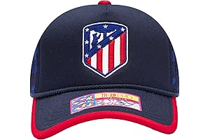 Atletico Madrid '1st' Adjustable Snapback Trucker Style Soccer Hat/Cap