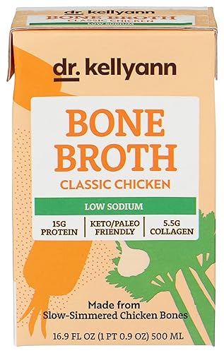 Miniatura 1 de Dr. Kellyann Caldo de hueso de pollo bajo en sodio, 16.9 FZ