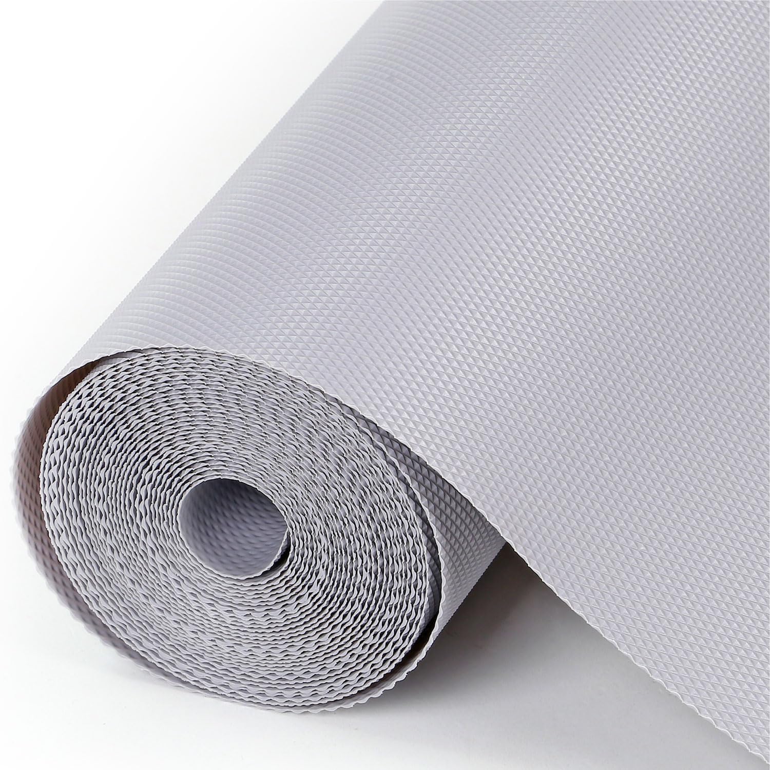 Taylor & Brown Drawer Liners 44.5cm x 500cm EVA Non-Adhesive Kitchen Shelf Liner, Waterproof Washable Cupboard & Cabinet Mat, Anti-Slip Fridge Liners and Sink Protector for Home & Office, Grey