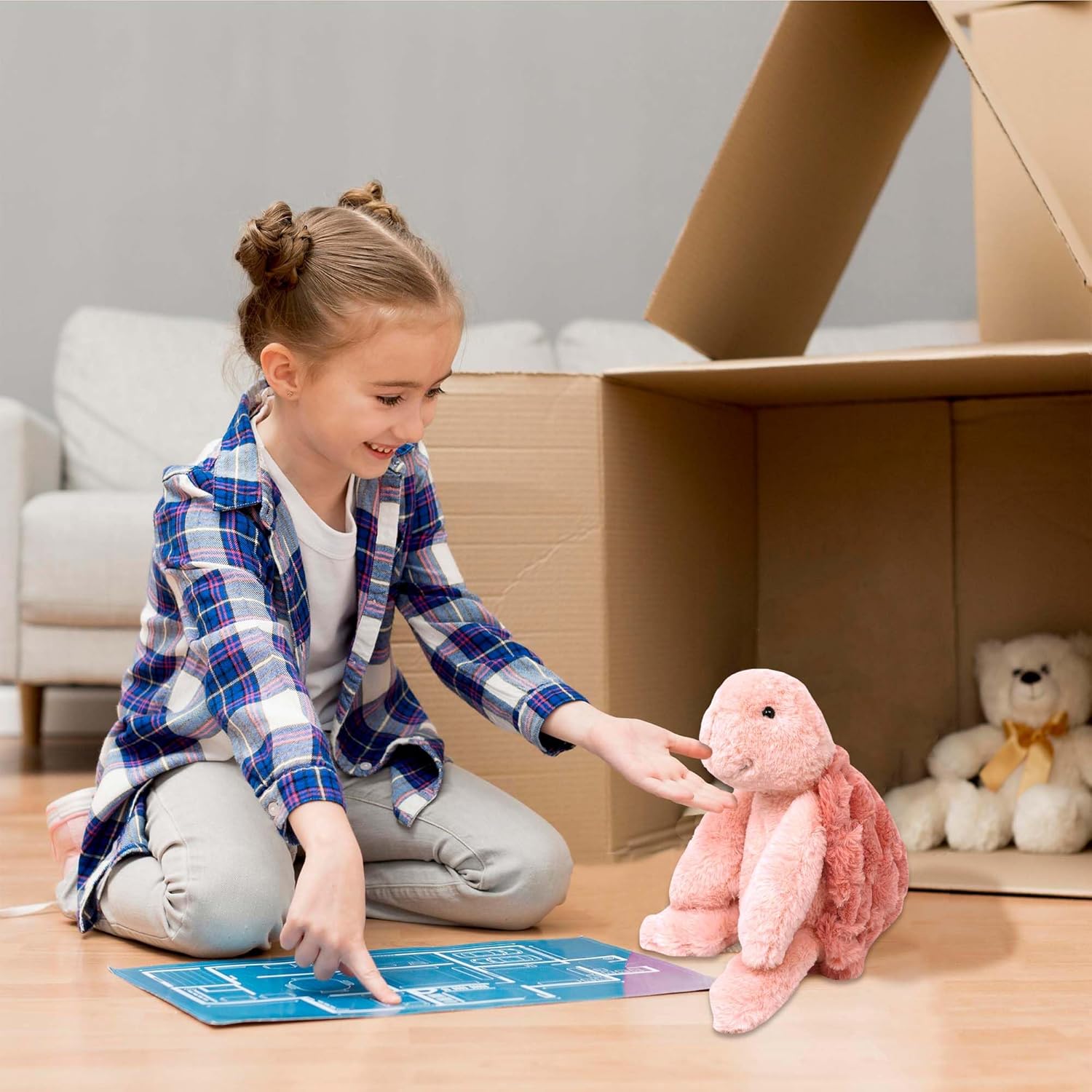 MON AMI Yertle The Turtle 10.6-Inch Stuffed Animal for Boys & Girls | Soft Sea Turtle Plush Toy | Ocean Playtime Companion | Nursery Décor | Gift for All Ages