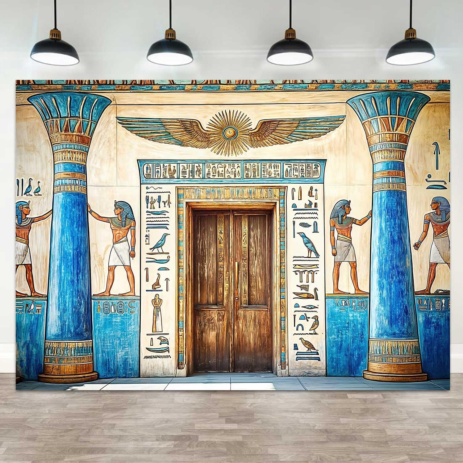 Fondo Fotográfico Decoración Egipto Antiguo 10x8 Pies para Sesión de Fotos