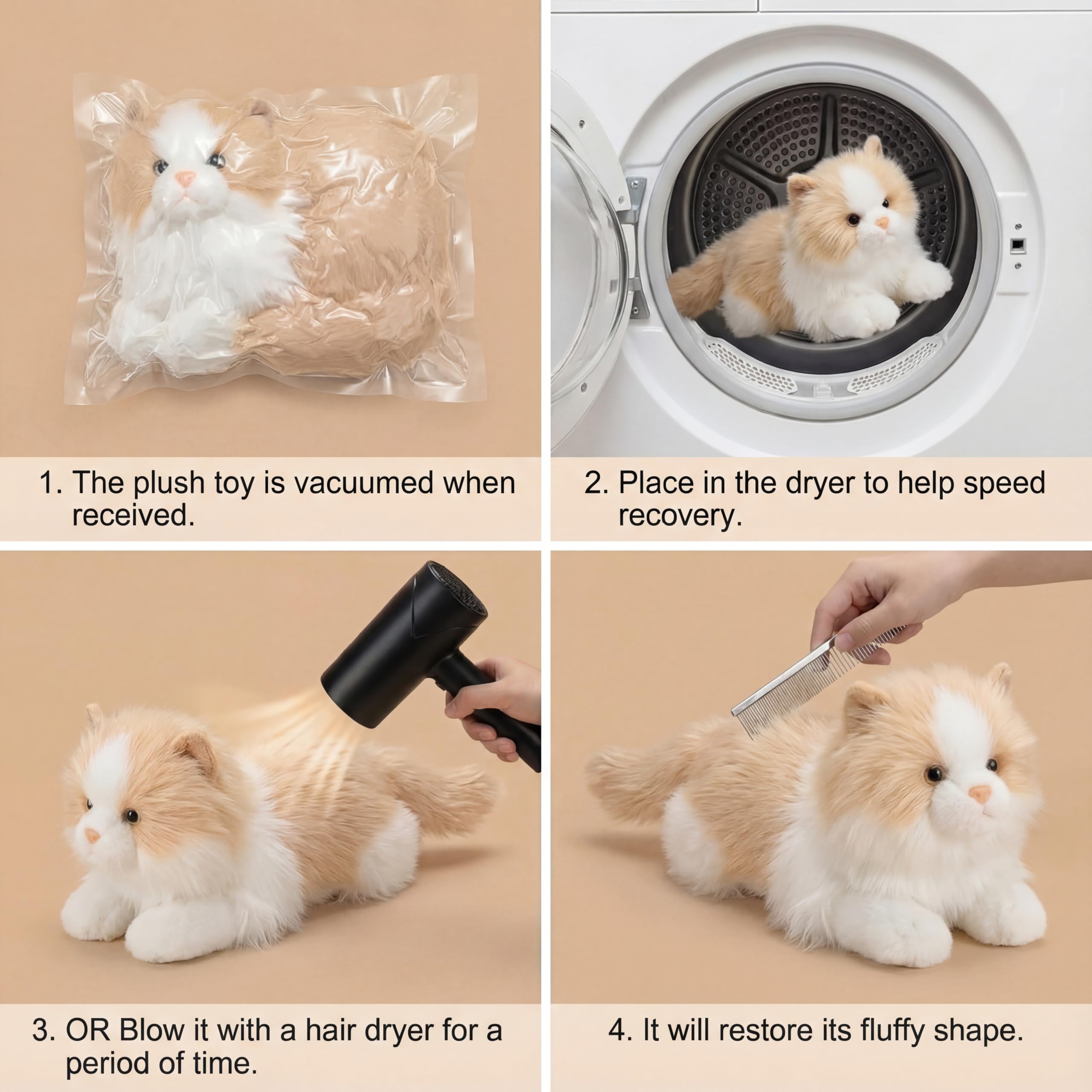 Amazon.co.jp: HyDren リアルなラグドールキャットぬいぐるみ ライト