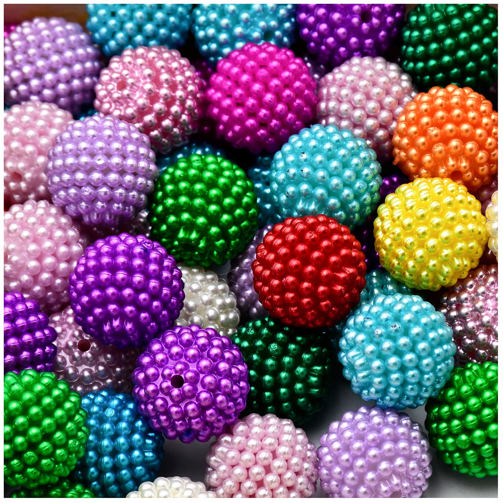 50 stuks Chunk Kralen, 20mm Bubblegum Kralen Kleurrijke Grote Strass Parel Kralen Losse Kralen Ronde Spacer Kralen Voor Sieraden Armband Ketting Pen 50 stuks Chunk Kralen, 20mm Bubblegum Kralen Kleurrijke Grote Strass Parel Kralen Losse Kralen Ronde Spacer Kralen Voor Sieraden Armband Ketting Pen