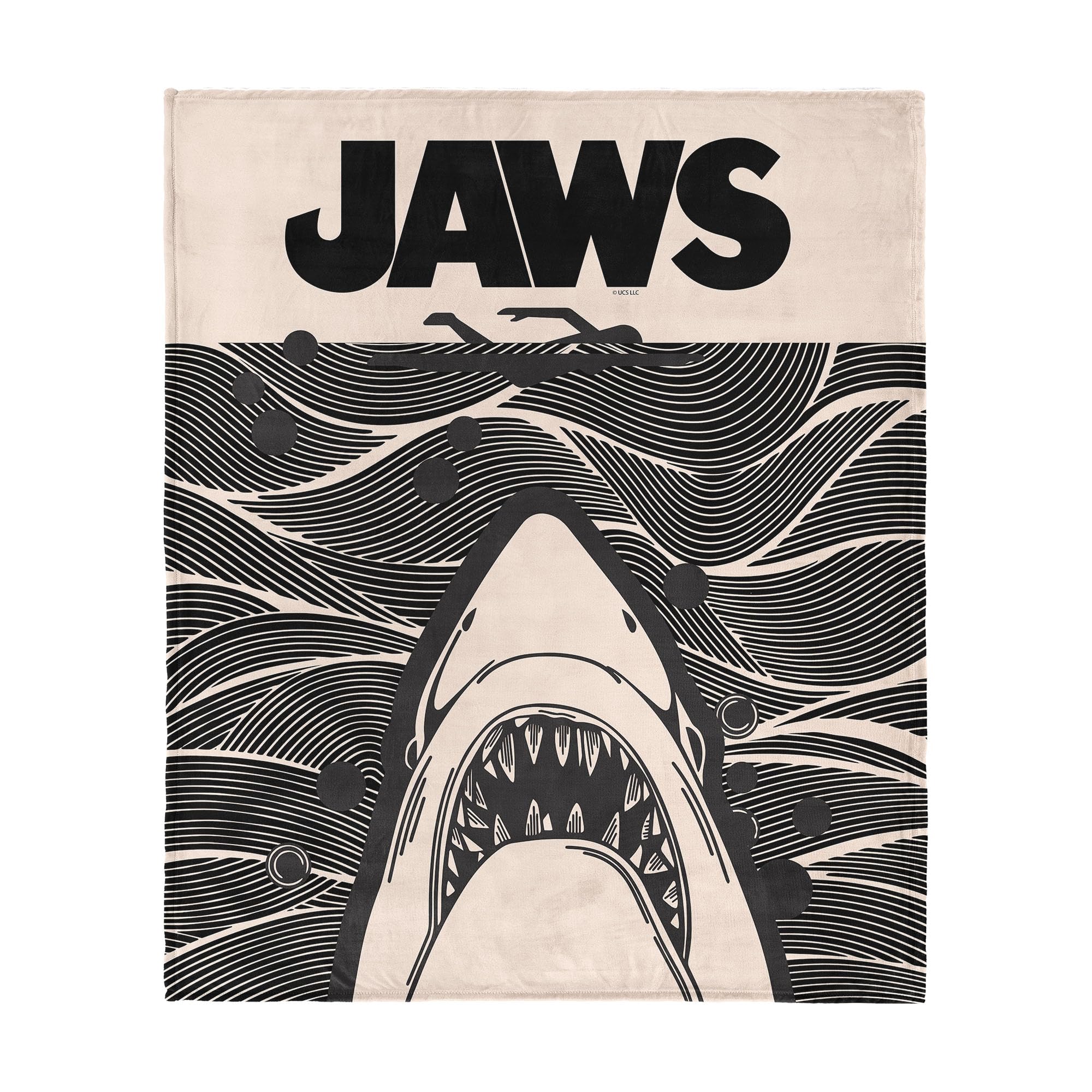 Northwest Duotone Poster Jaws Silk Touch Throw Blanket 50X60 Inches