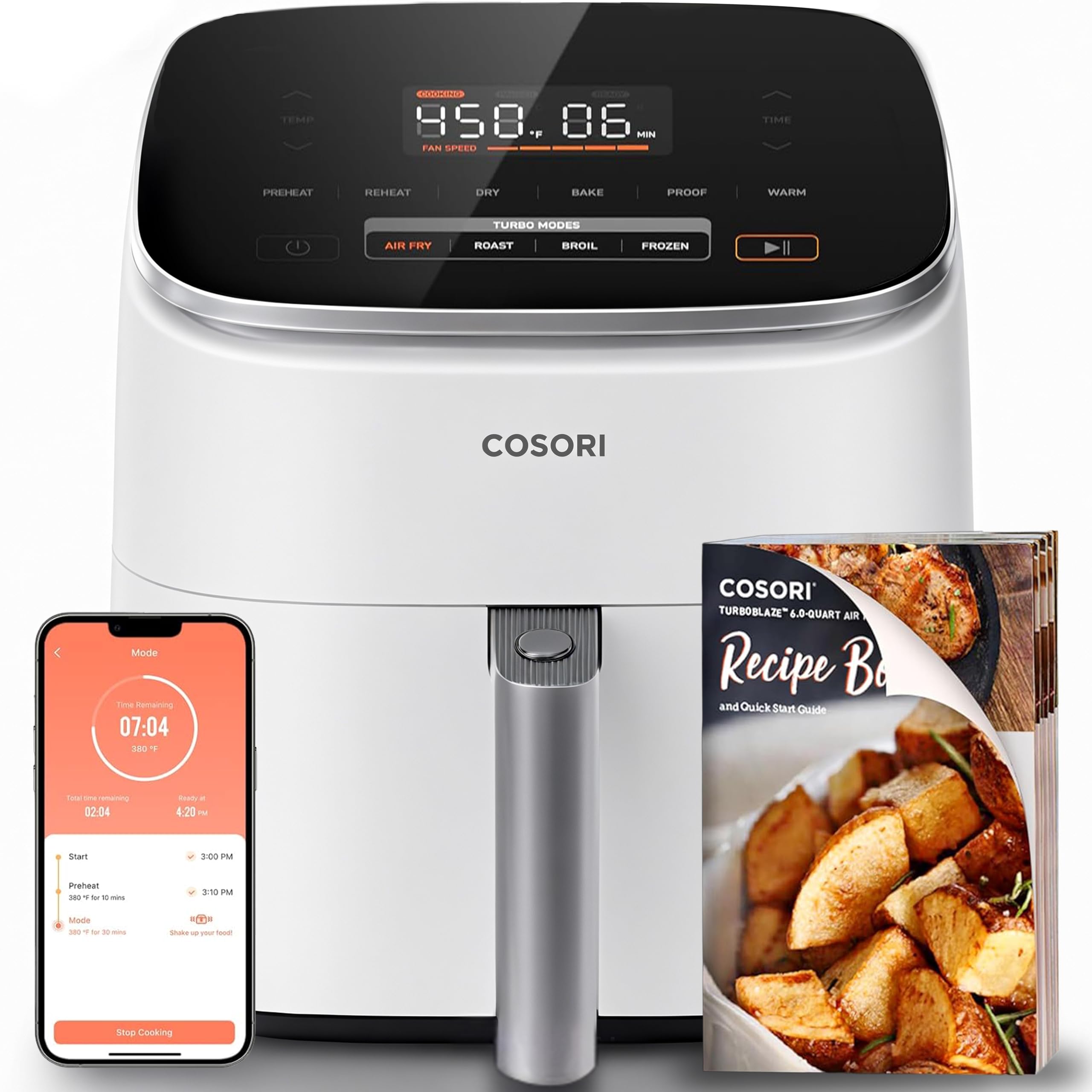 Amazon.com: Cosori 9-in-1 TurboBlaze Air Fryer 6 Qt, Smart Control