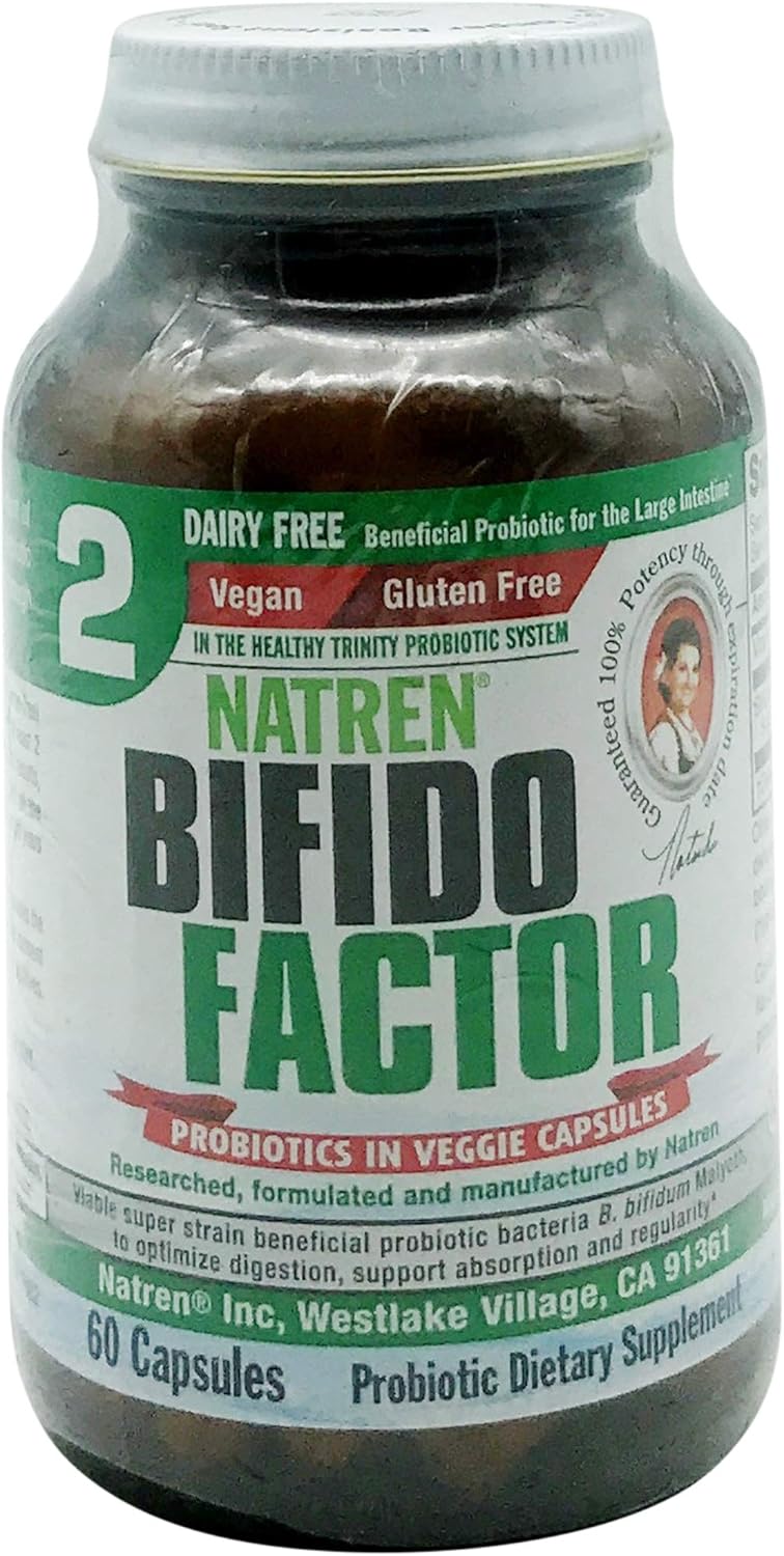 Natren, Bifido Factor Dairy Free, 60 Capsules