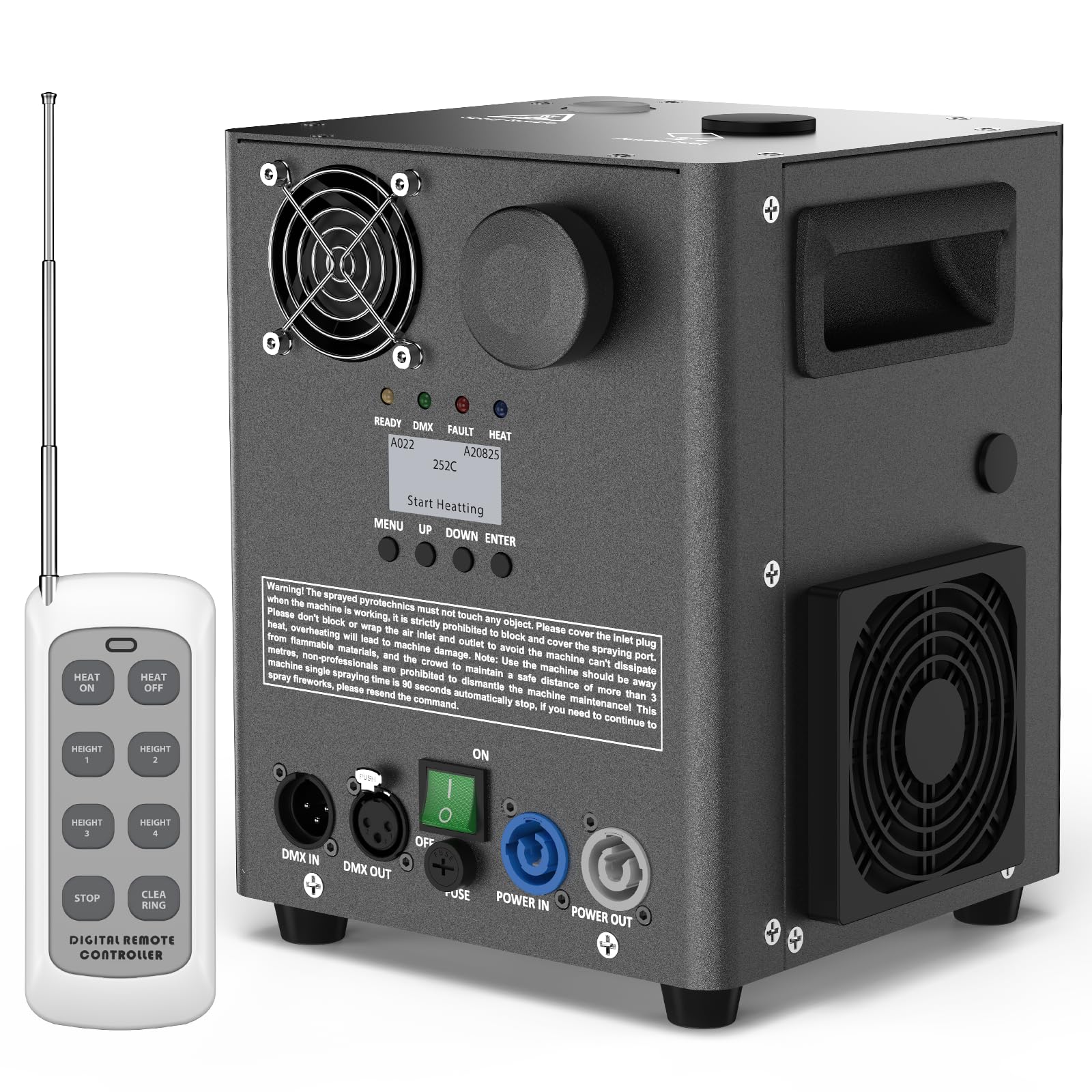 Pirotecnici Macchine DMX Cold Spark Macchina con Riscaldamento a Resistenza per feste, Natale, DJ, matrimoni, eventi sportivi