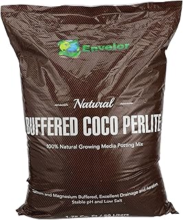 Envelor Potting Soil Indoor Plants Soil Coco Coir Perlite Mix Coconut Coir for Plants Outdoor Buffered Garden Soil Planting Coco Perlite for Plants Coco Soilless Potting Mix 1.75 Cu Ft, 50 Liter Bag