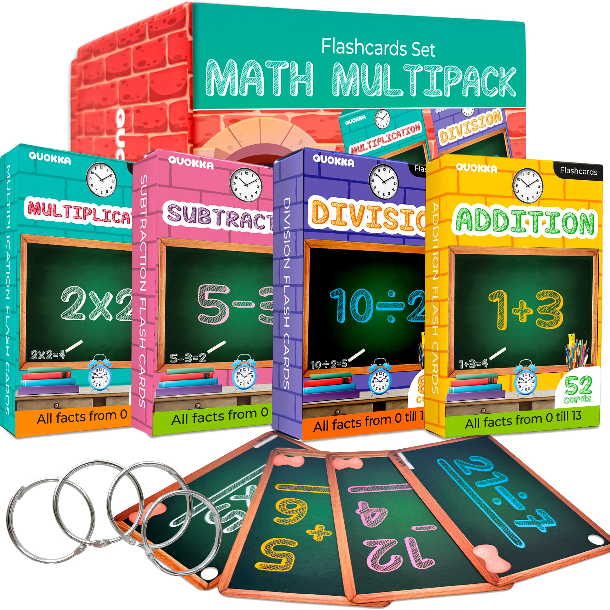 Amazon.com: QUOKKA Math Flash Cards for Kids Ages 4-8 - Addition