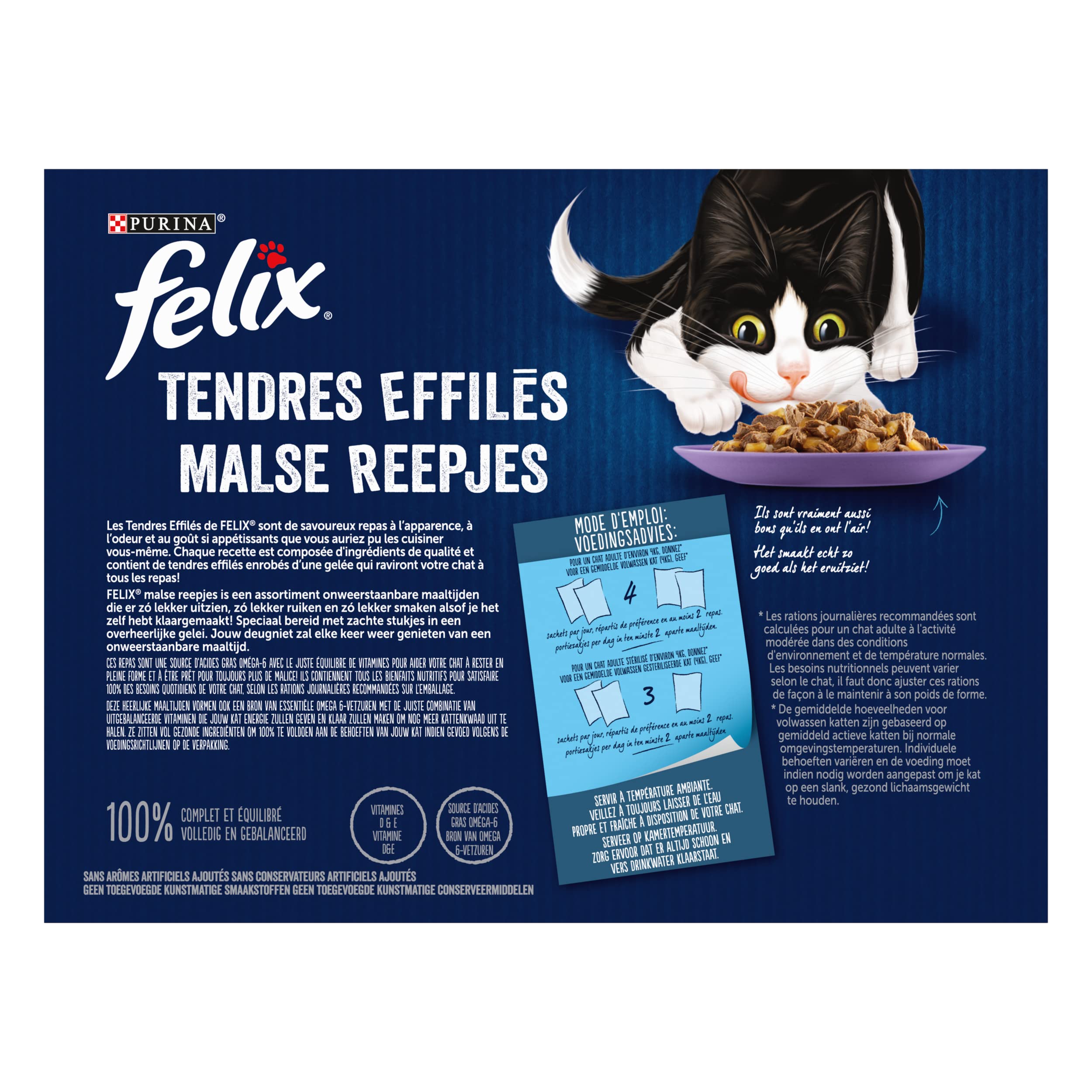 Felix 12X85G TENDRES EFFILES Selection Mixte en GELÉE (VIANDES ET Poissons)