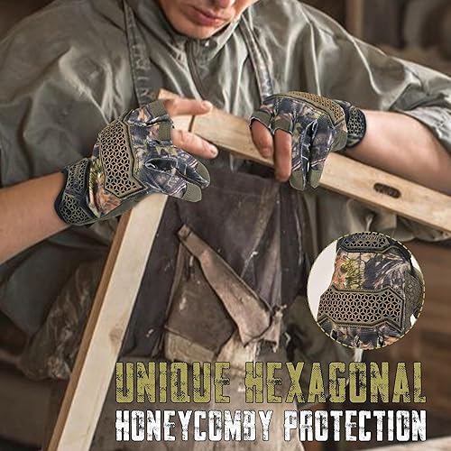 Miniatura 5 de Guantes de trabajo Framer, guantes de marco sin dedos, guantes de carpintero de dedo abierto, alta destreza, ajuste de rendimiento, duraderos