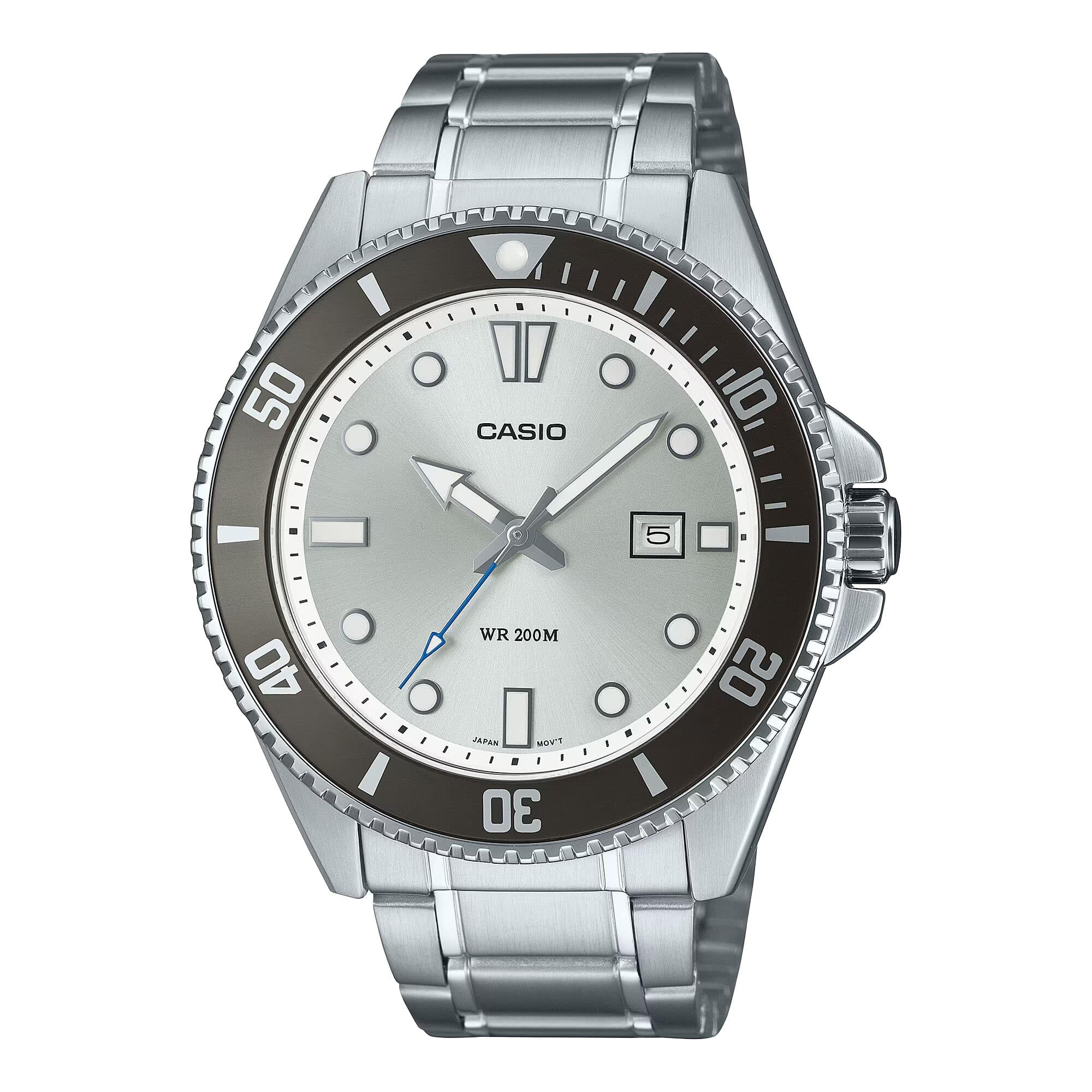Casio Watch: Silver MDV-107D-7AVDF