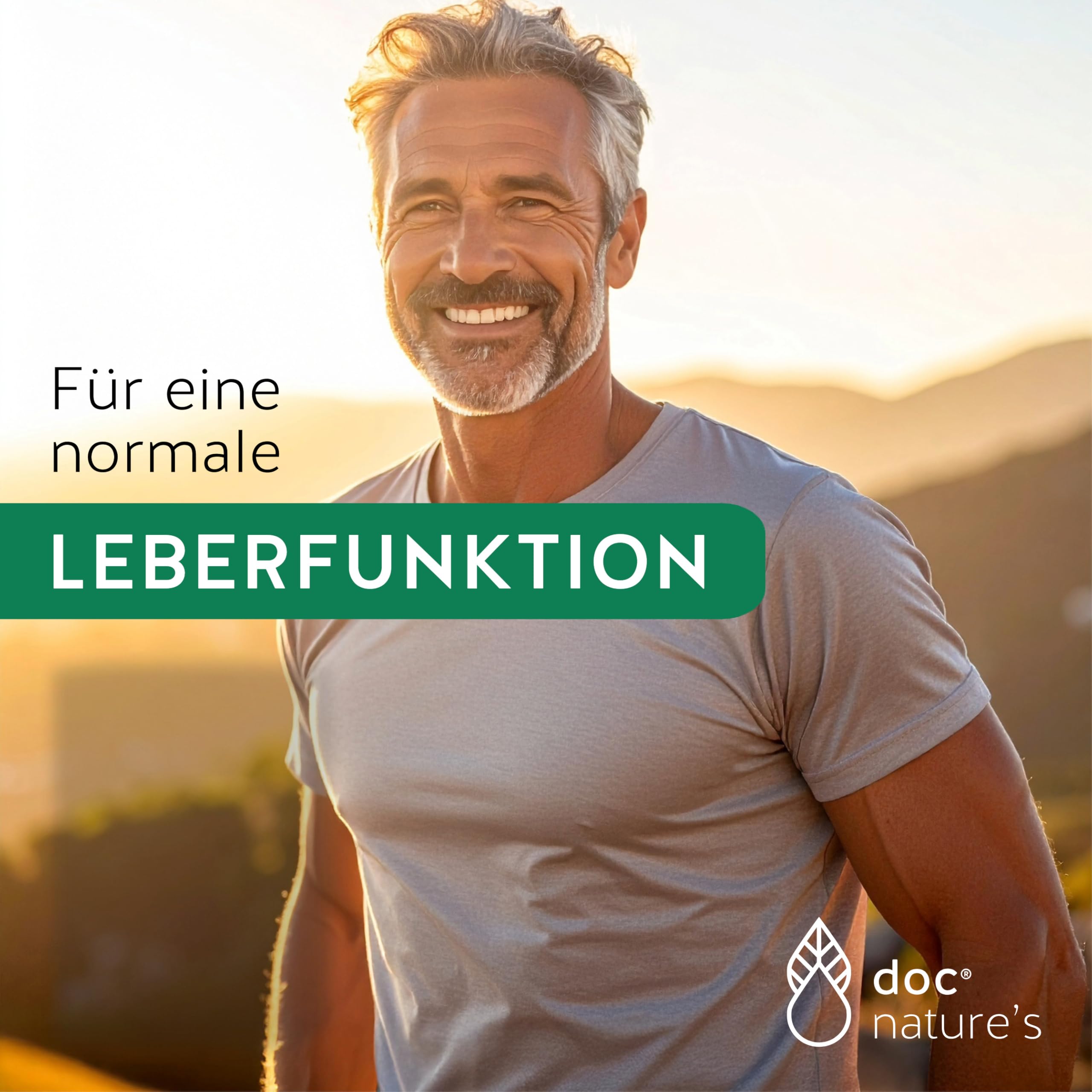 doc nature's Silymarin Forte Kapseln 60 Stück - Unterstützung der Leber - patentierter Silybin Komplex - Nahrungsergänzung Mariendistel - Artischocken Extrakt - Vitamine - Mineralstoffe