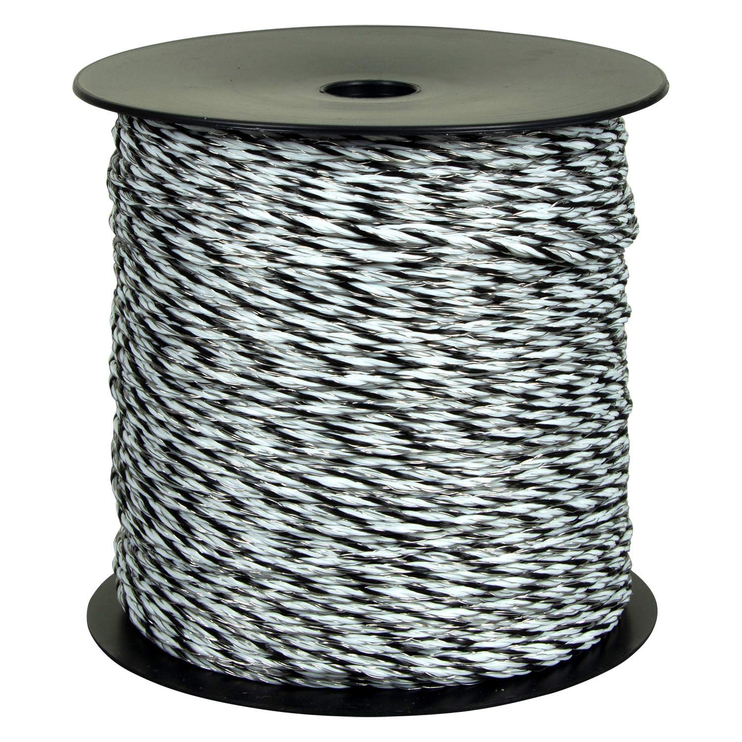 horizont Weidezaunlitze turbomax® W6, 400 m lang, weiß, 6x 0,30 mm TBmax-Leiter, 180 kg Bruchlast, für lange bis sehr lange Zäune mit starkem Bewuchs, Weidezaunband, Breitband Litze, Elektrozaun
