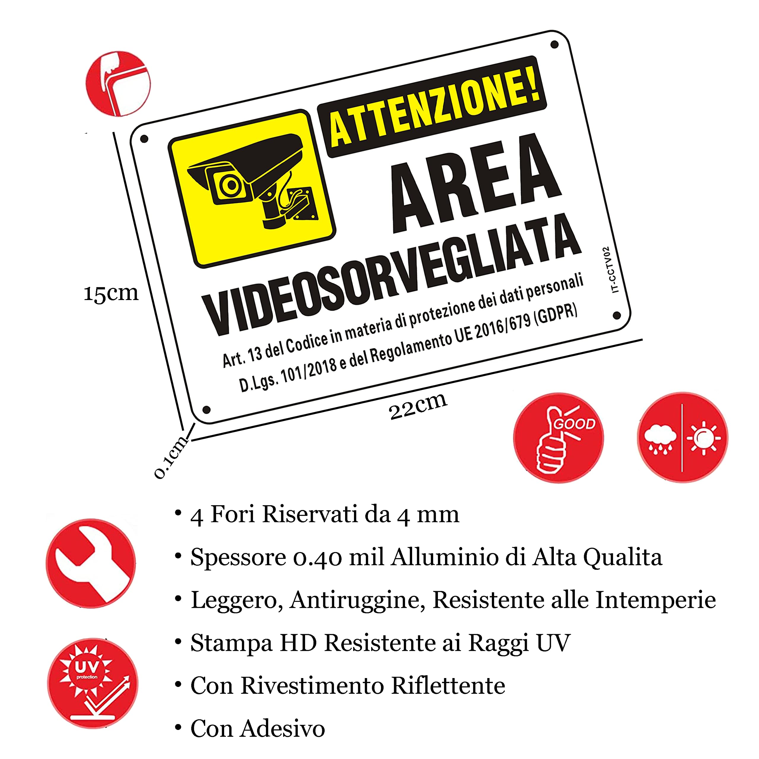 Primo Piano Di Una Telecamera Di Videosorveglianza Sul Muro Di Un - Foto 11