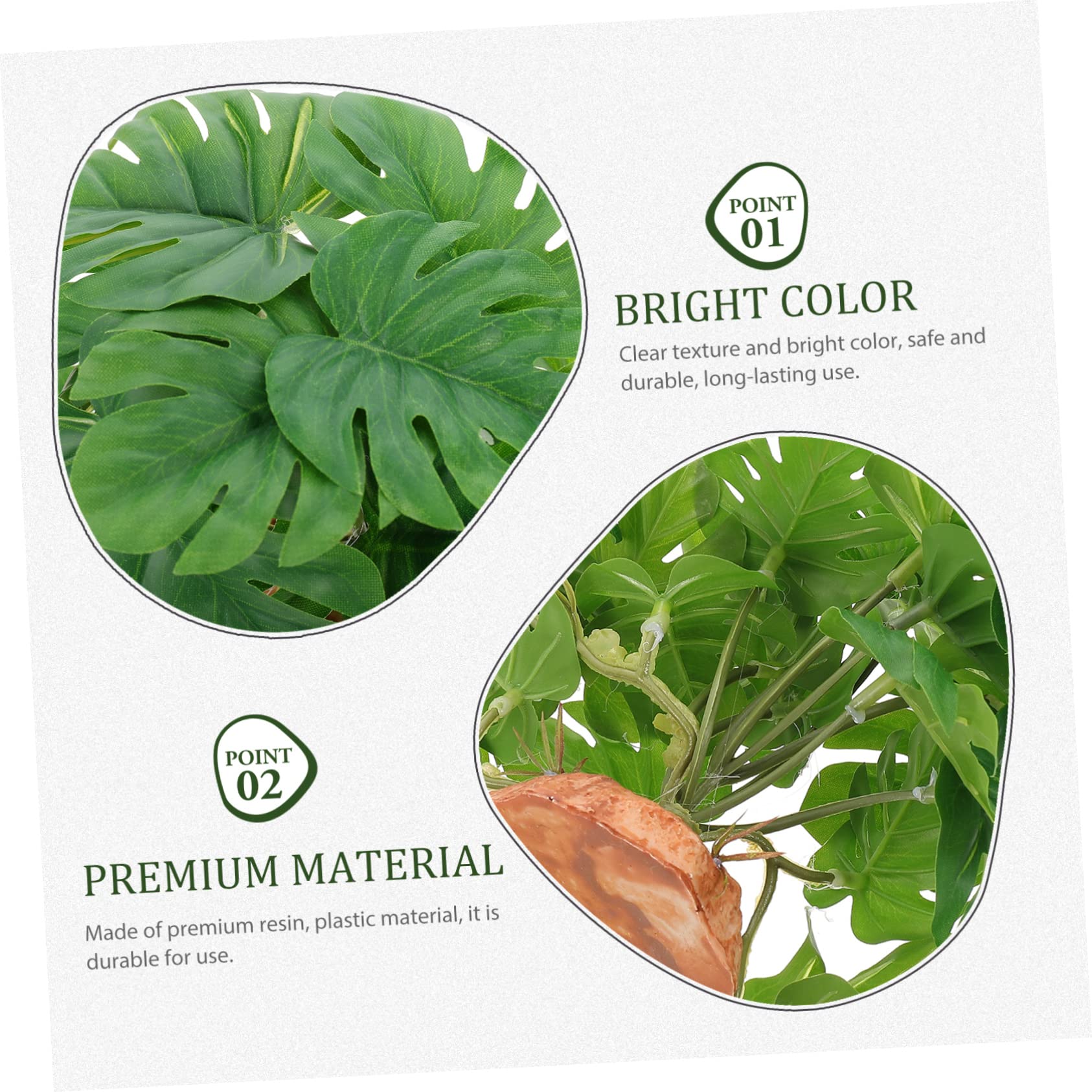 DOITOOL 3piezas Artificial De para Terrario Decoración De Paisaje Natural Simulación De Flora para Caja De Reptiles Accesorio Lifelike para y Anfibios