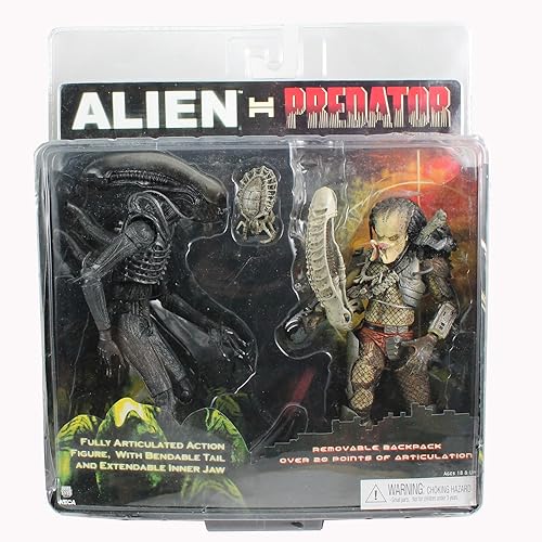 Alien VS. Predator NECA - Figura de acción exclusiva de 2 unidades, Alien Vs. Predator