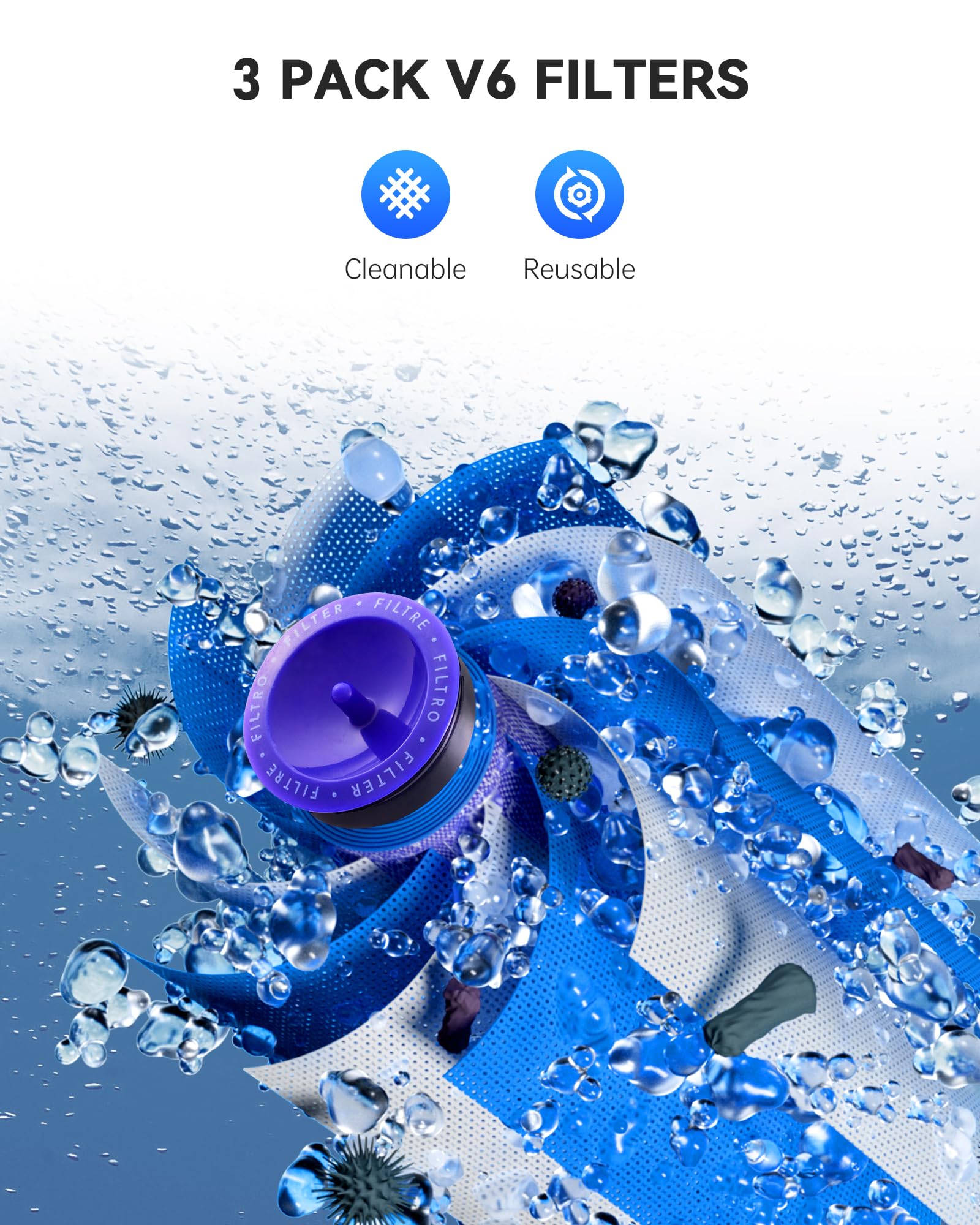 Morpilot 8000mAh Batterie pour Aspirateur Dyson V6 DC62 SV03