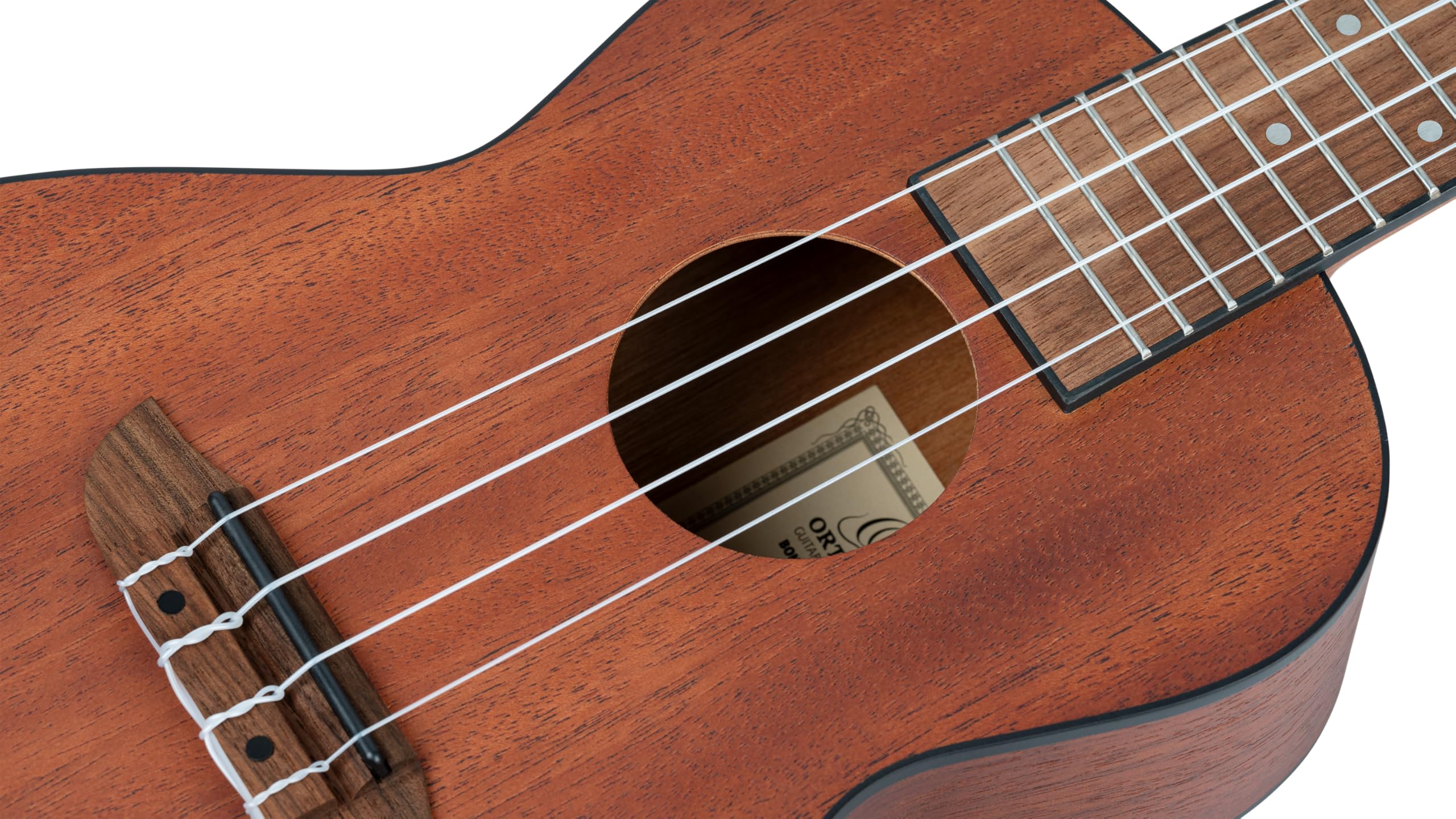 Ortega Guitars Ukulélé Concert Acoustique – Série Bonfire – Sapele, Naturel (RU4MM)
