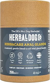 Herbal Dog Co Anal Gland Treatment for Dogs & Puppies, 250ml - Dog Gland & Dog Digestive Supplements - All-Natural, Vegan, Made in UK