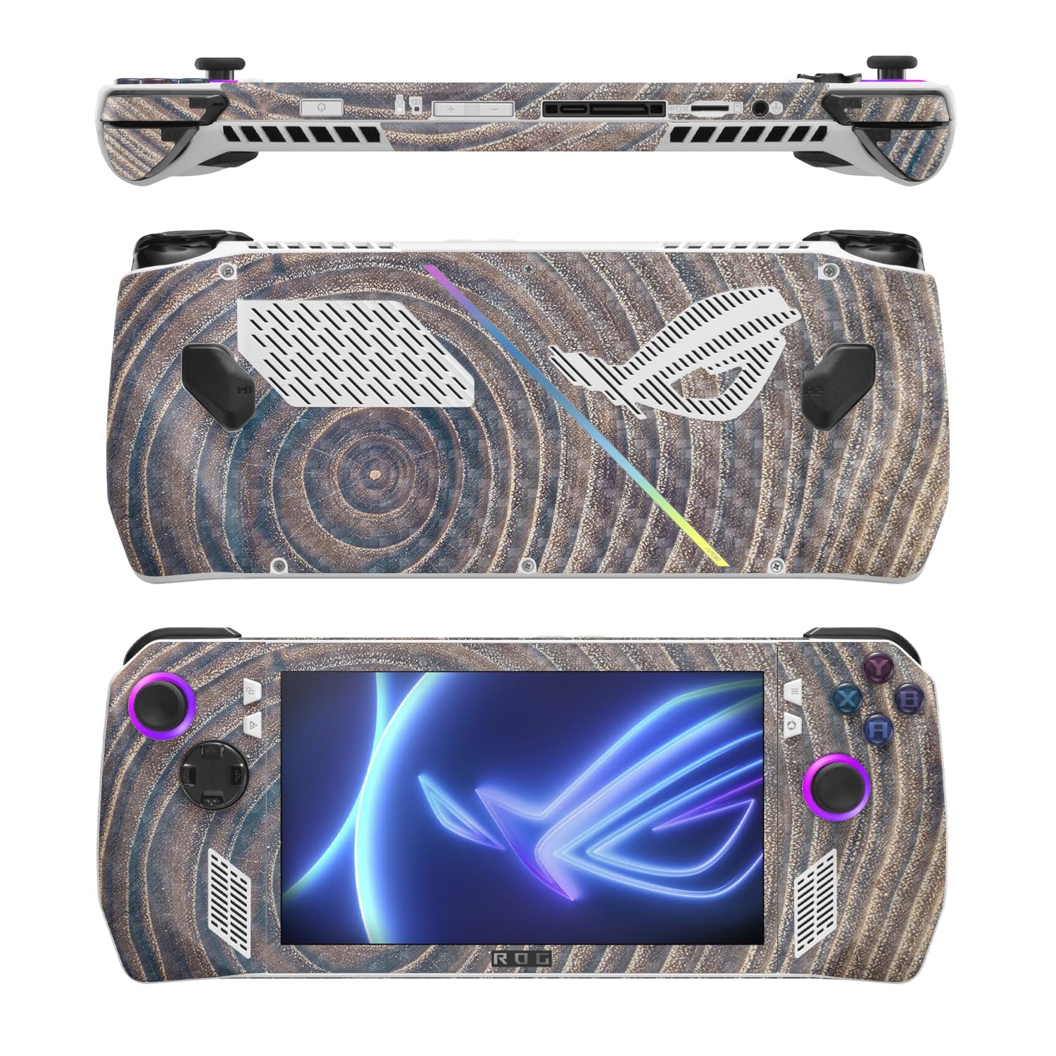 MightySkins Carbon Fiber Skin Compatible with Asus ROG Ally - Lifespan | Protective, Durable Textured Carbon Fiber Finish | Easy to Apply, Remove, and Change Styles