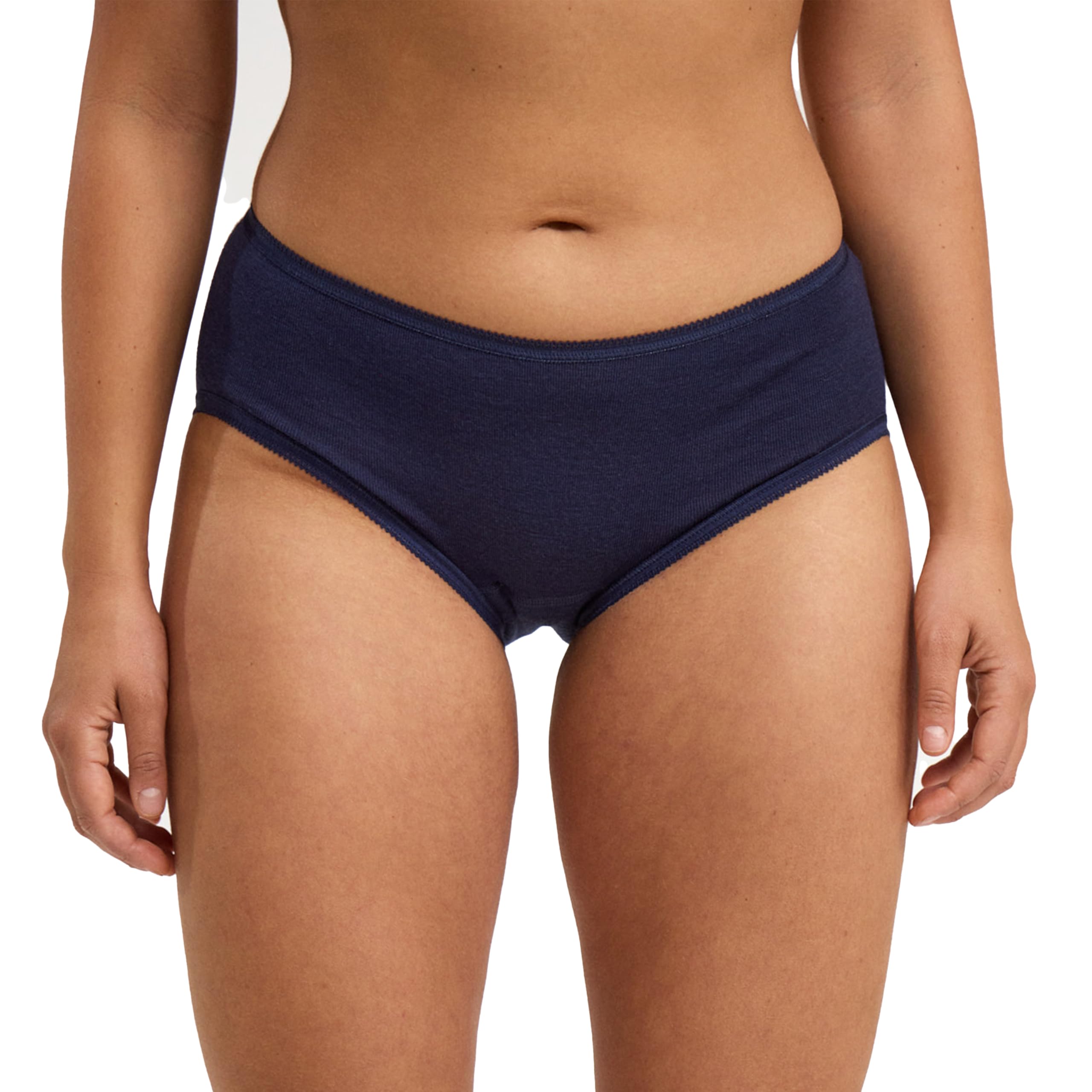 Dilling Women's Navy Midi Briefs - Organic Merino Wool 10