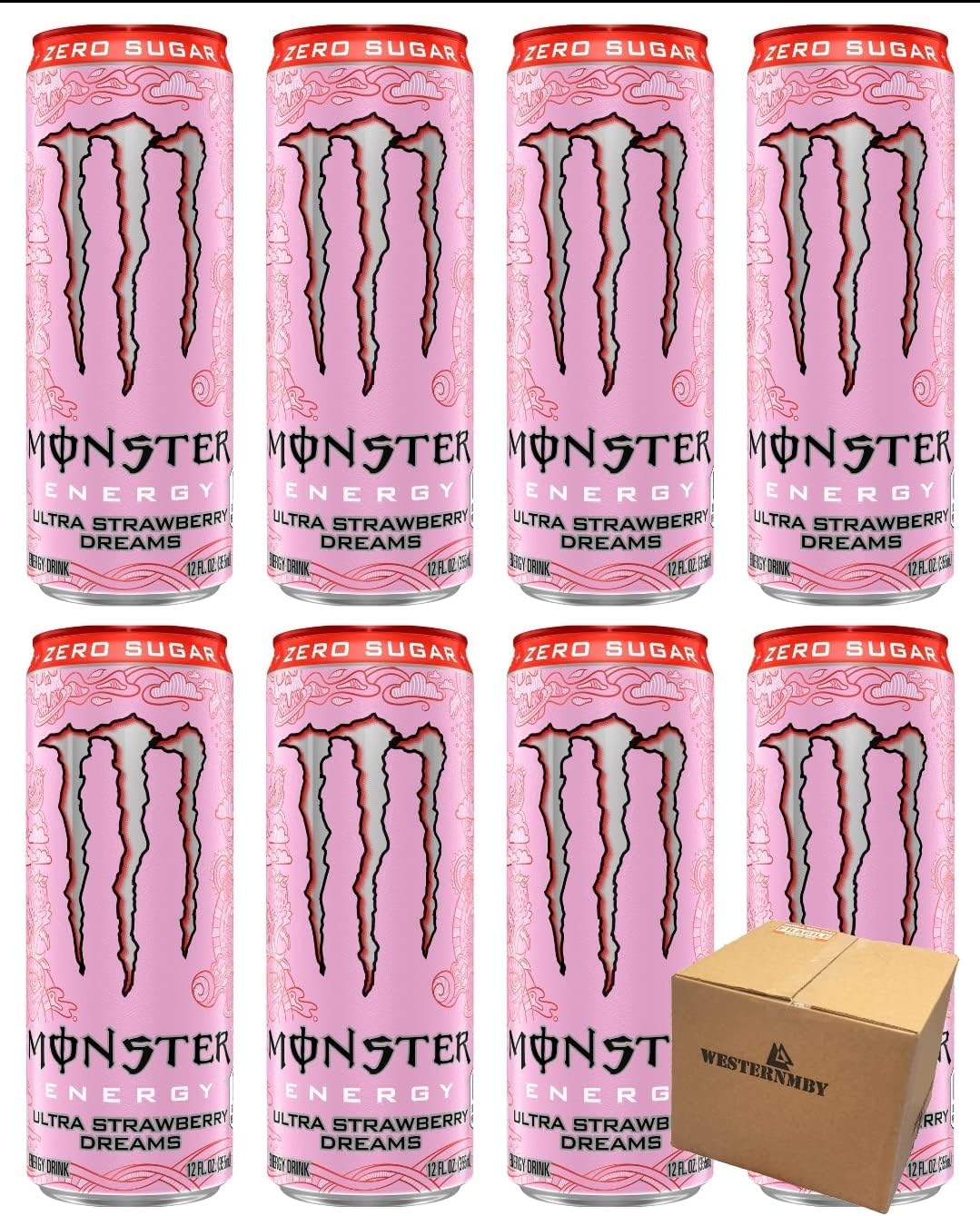 WESTERNMBY Monster Zero Sugar Ultra Strawberry Dreams