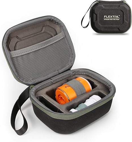 FLEXTAILGEAR Estuche portátil para bomba de aire, material rígido de polipropileno, compatible con TYXTY2XMP2PROMP2PLUS, soporte de almacenamiento